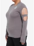 Her Universe Star Wars Rey Cutout Long-Sleeve Top Plus Size Her Universe Exclusive, MULTI, alternate