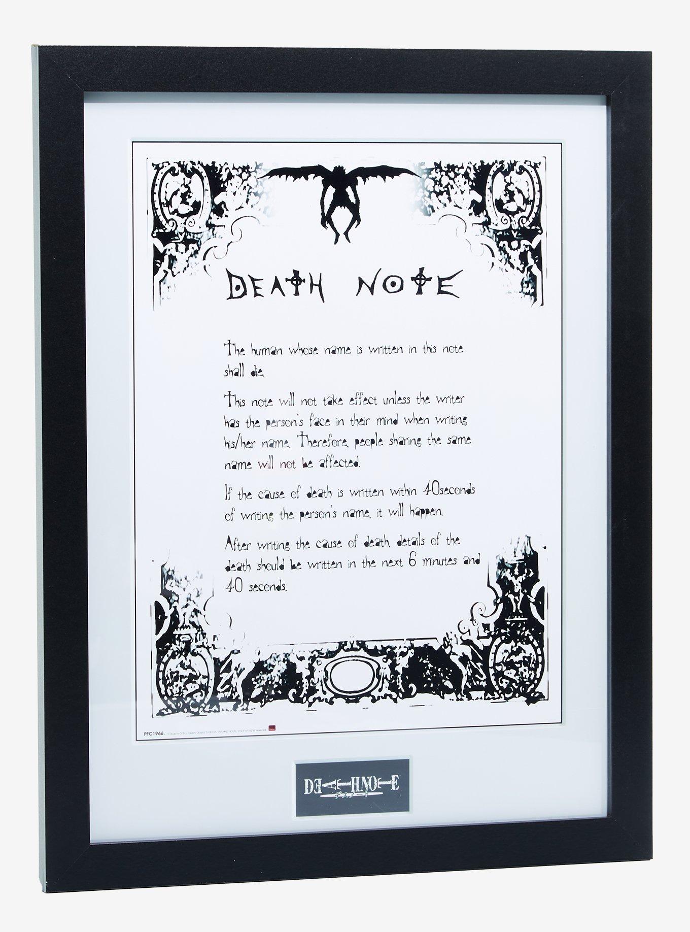 Death Note Framed Print, , alternate