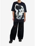 Billie Eilish Portrait Girls Oversized T-Shirt, BLACK, alternate