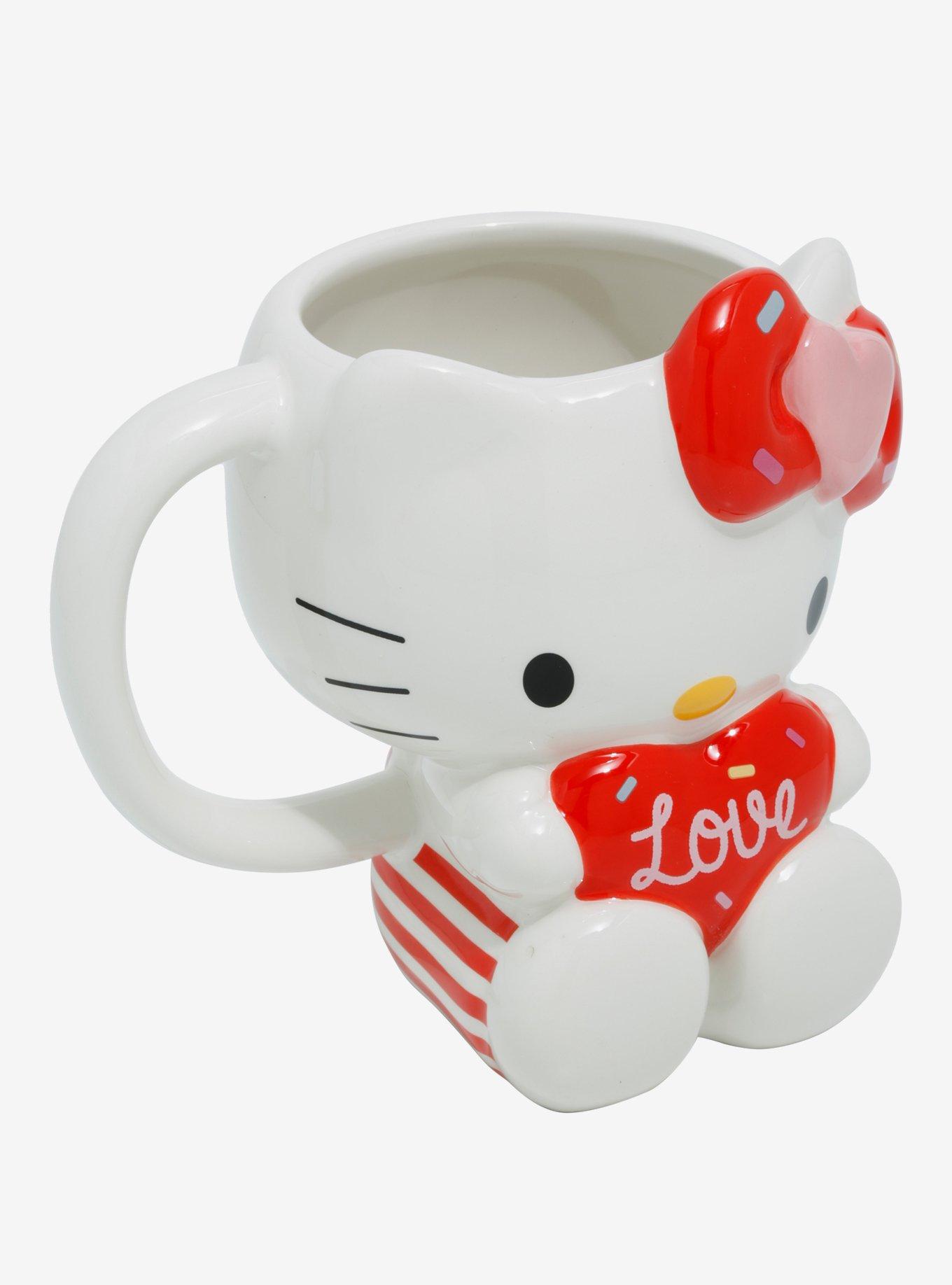 Hello Kitty Love Heart Figural Mug, , alternate