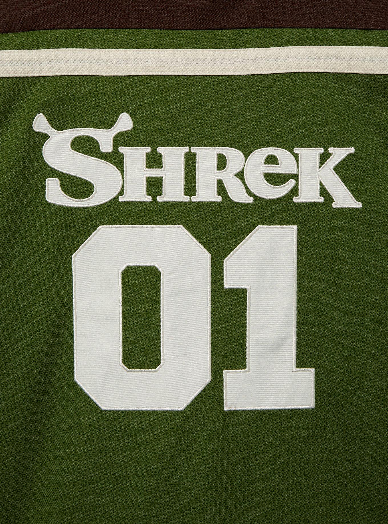 Dreamworks Shrek Hockey Jersey - BoxLunch Exclusive, GREEK OLIVE, alternate