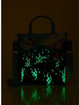 Loungefly Disney The Little Mermaid Land & Sea Glow-In-The-Dark Tote Bag, , hi-res