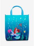 Loungefly Disney The Little Mermaid Land & Sea Glow-In-The-Dark Tote Bag, , alternate