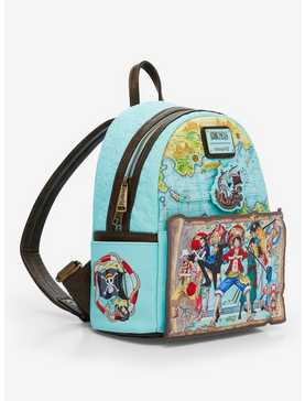 Loungefly One Piece Straw Hat Crew Map Mini Backpack, , hi-res