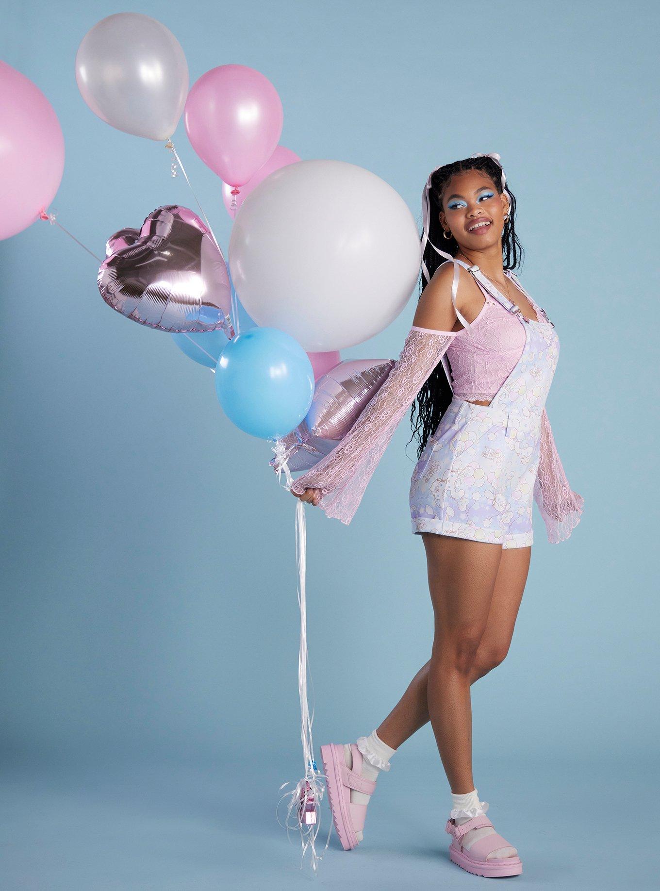 Cinnamoroll Balloons Shortalls, , hi-res