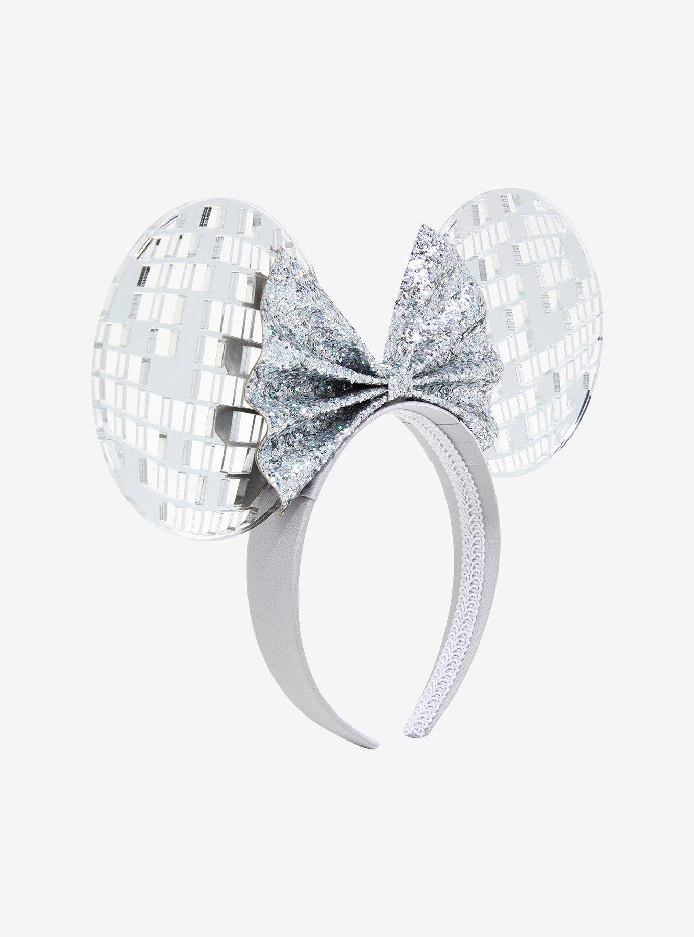 Disney Minnie Mouse Disco Ball Ears Headband - BoxLunch Exclusive, , hi-res