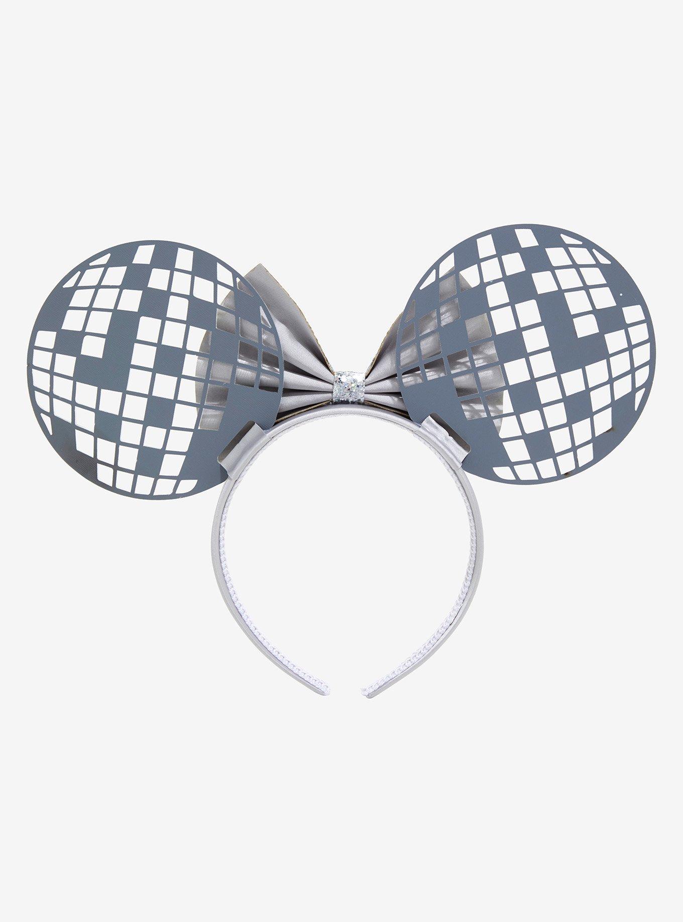 Disney Minnie Mouse Disco Ball Ears Headband - BoxLunch Exclusive, , alternate
