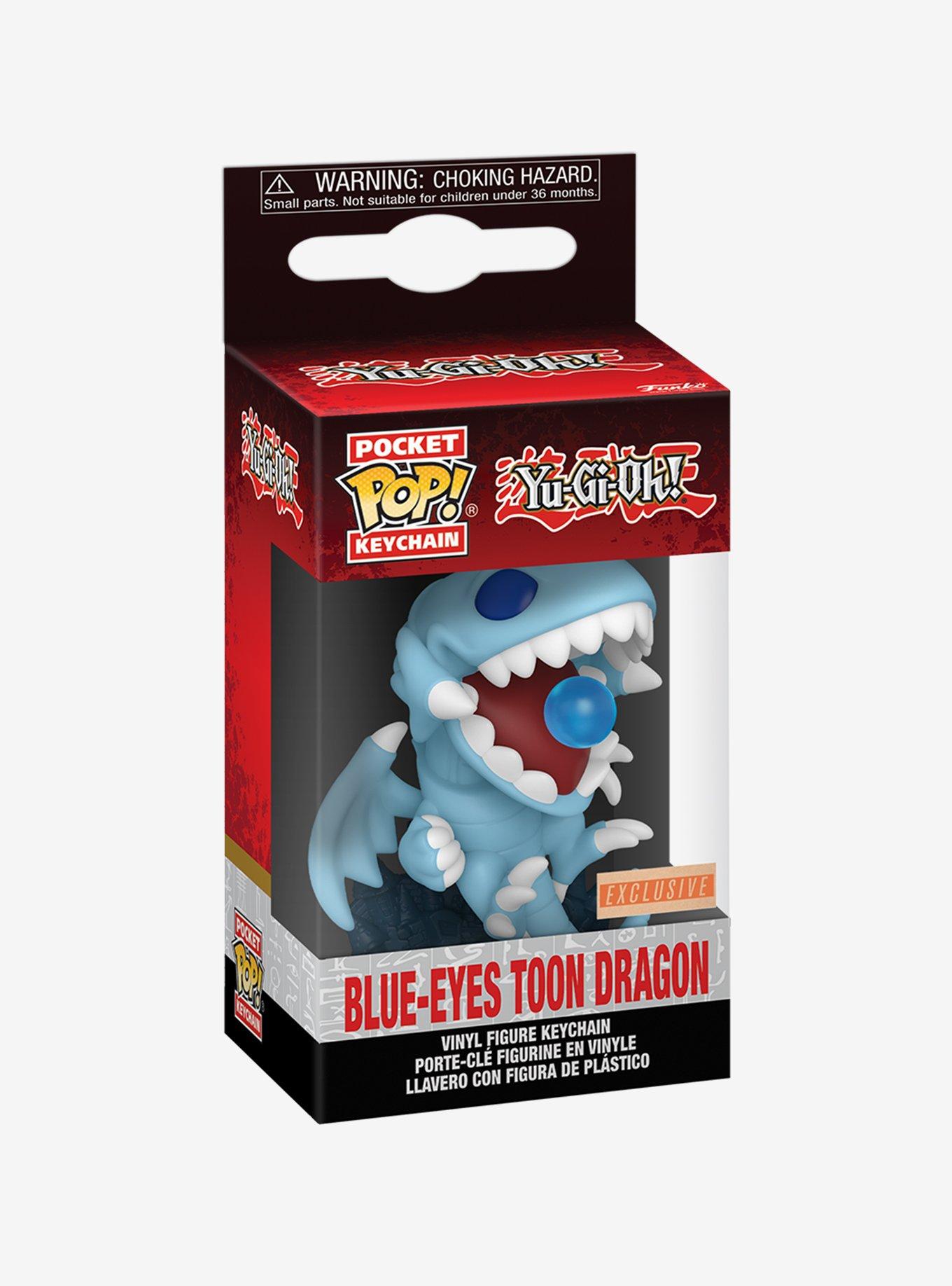 Funko Pocket Pop! Yu-Gi-Oh! Blue-Eyes Toon Dragon Vinyl Figure Keychain - BoxLunch Exclusive, , hi-res