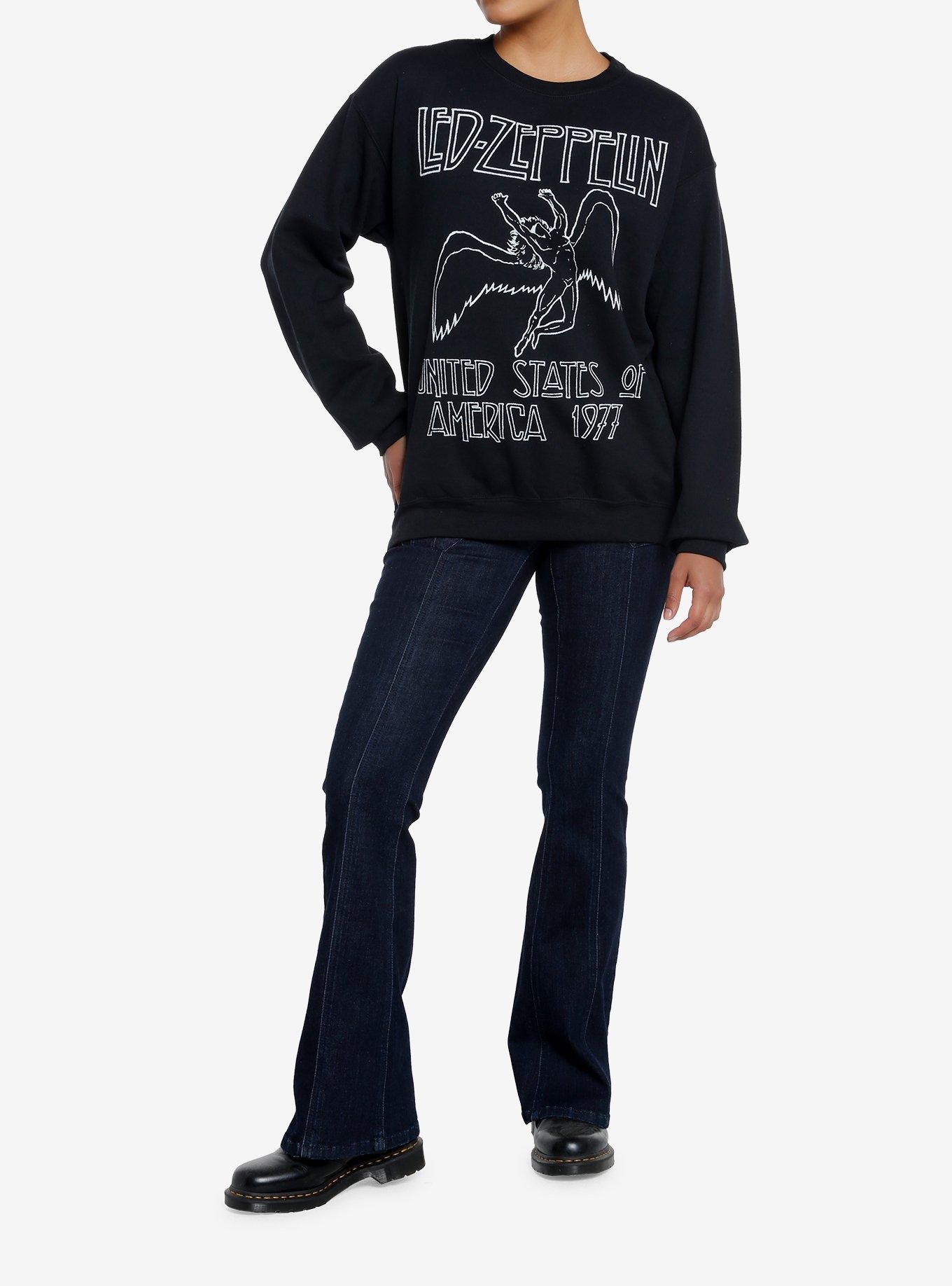 Led Zeppelin Icarus Girls Sweatshirt, BLACK, alternate