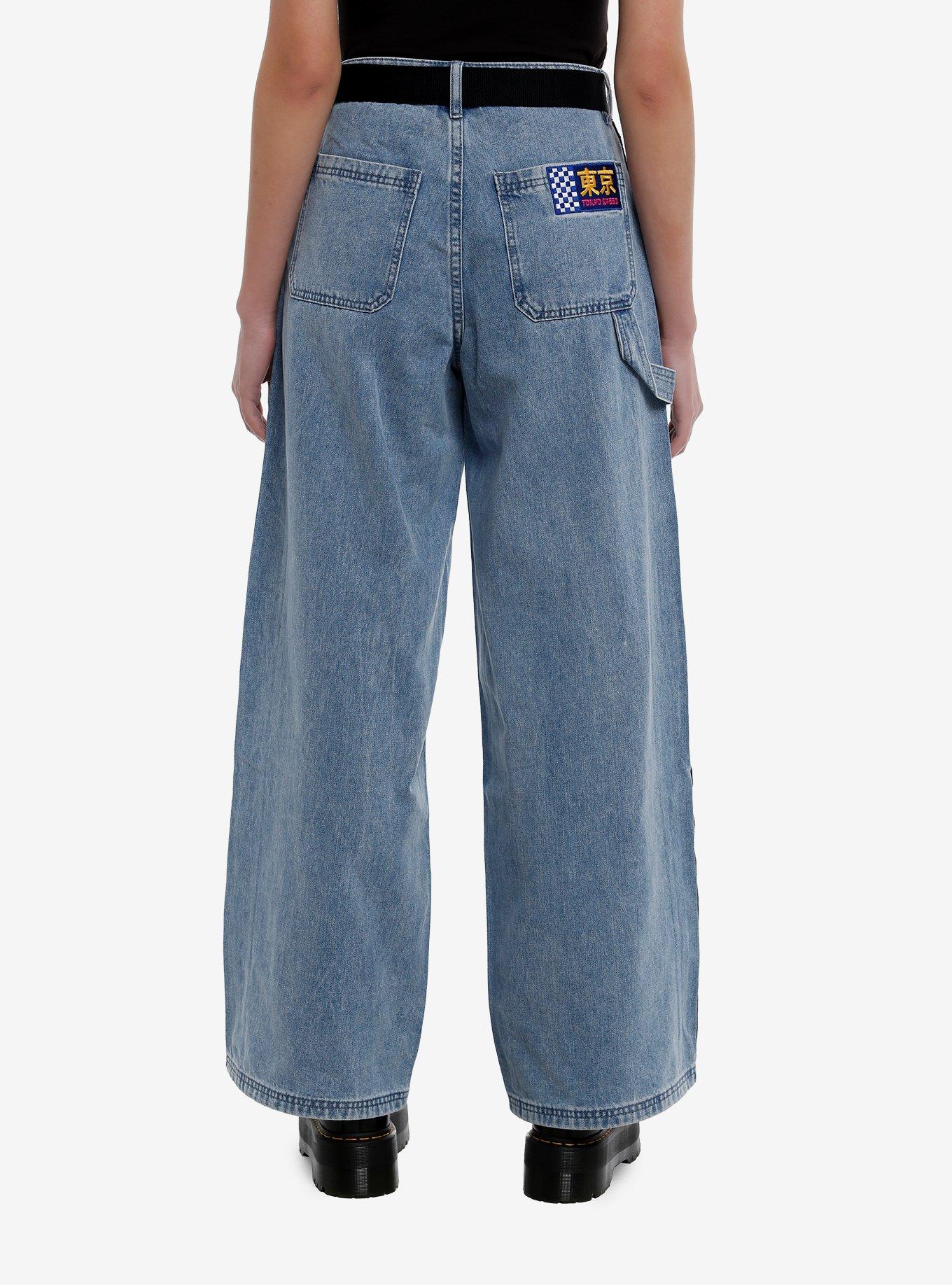 Hello Kitty And Friends Racing Team Wide Leg Girls Jeans, MULTI, alternate