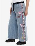 Hello Kitty And Friends Racing Team Wide Leg Girls Jeans Plus Size, MULTI, alternate