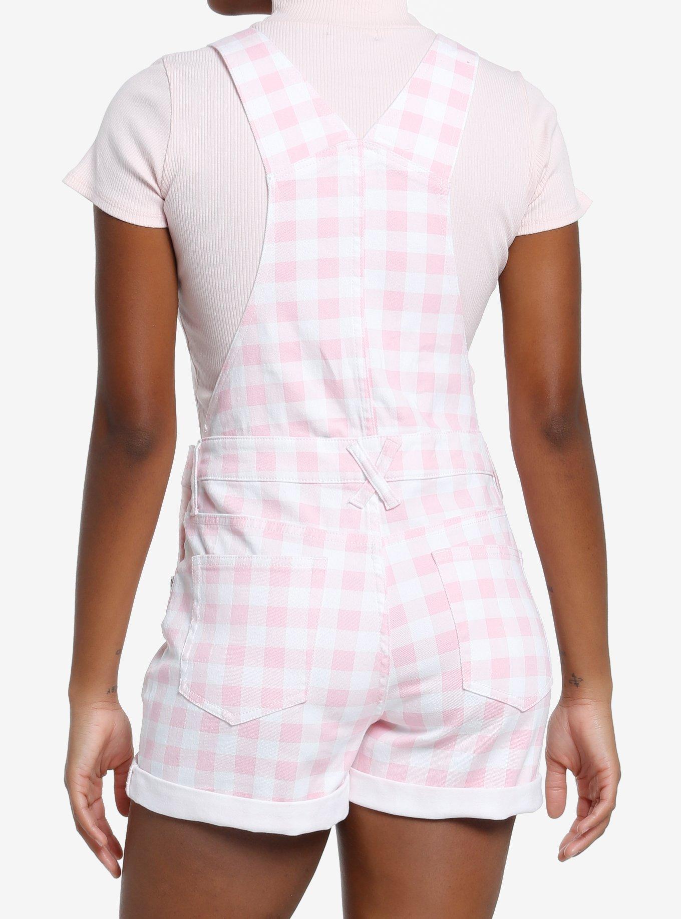 Hello Kitty And Friends Ice Cream Gingham Shortalls, MULTI, alternate