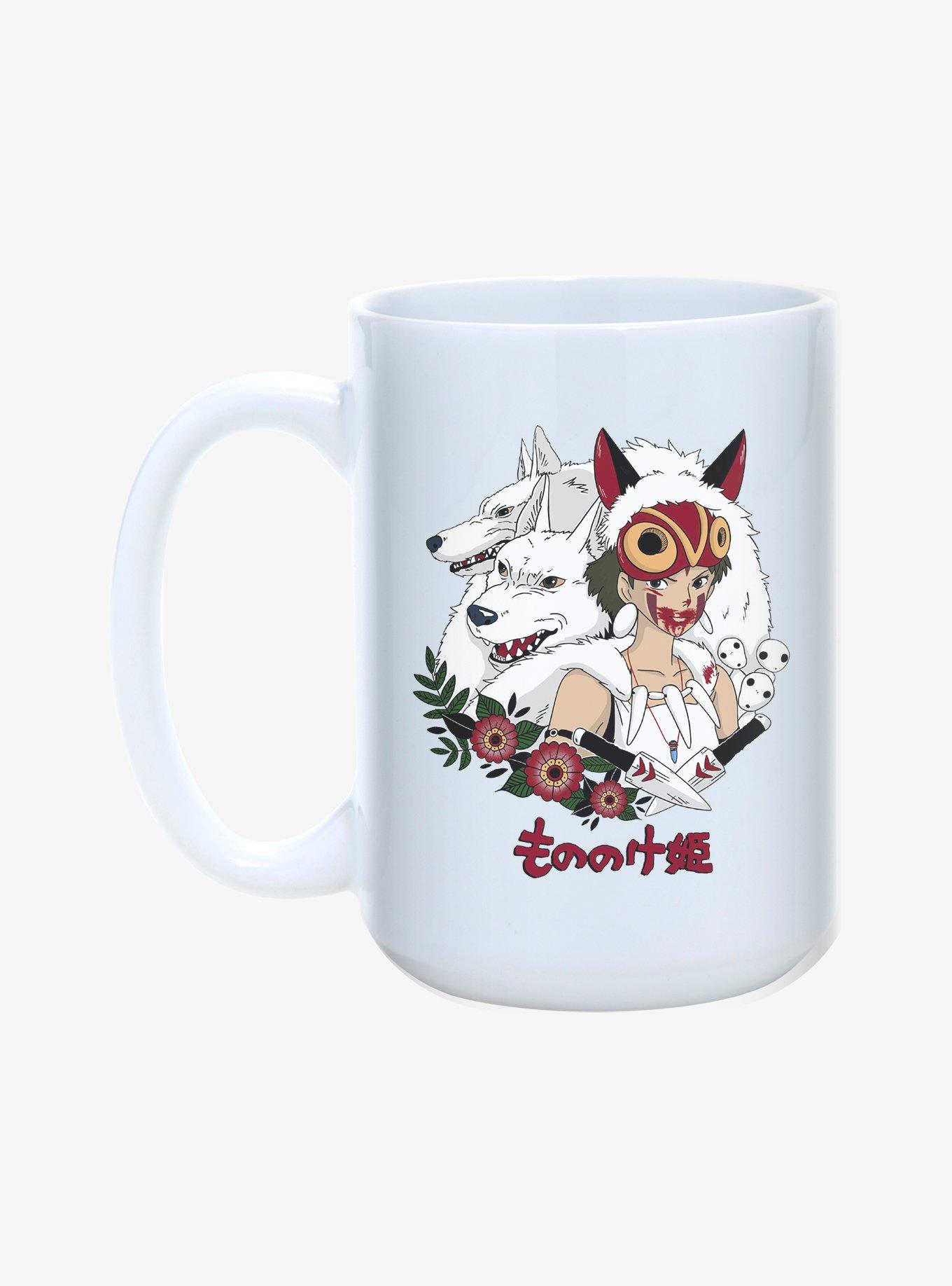 Studio Ghibli Princess Mononoke Wolf Princess 15 oz Mug, , alternate