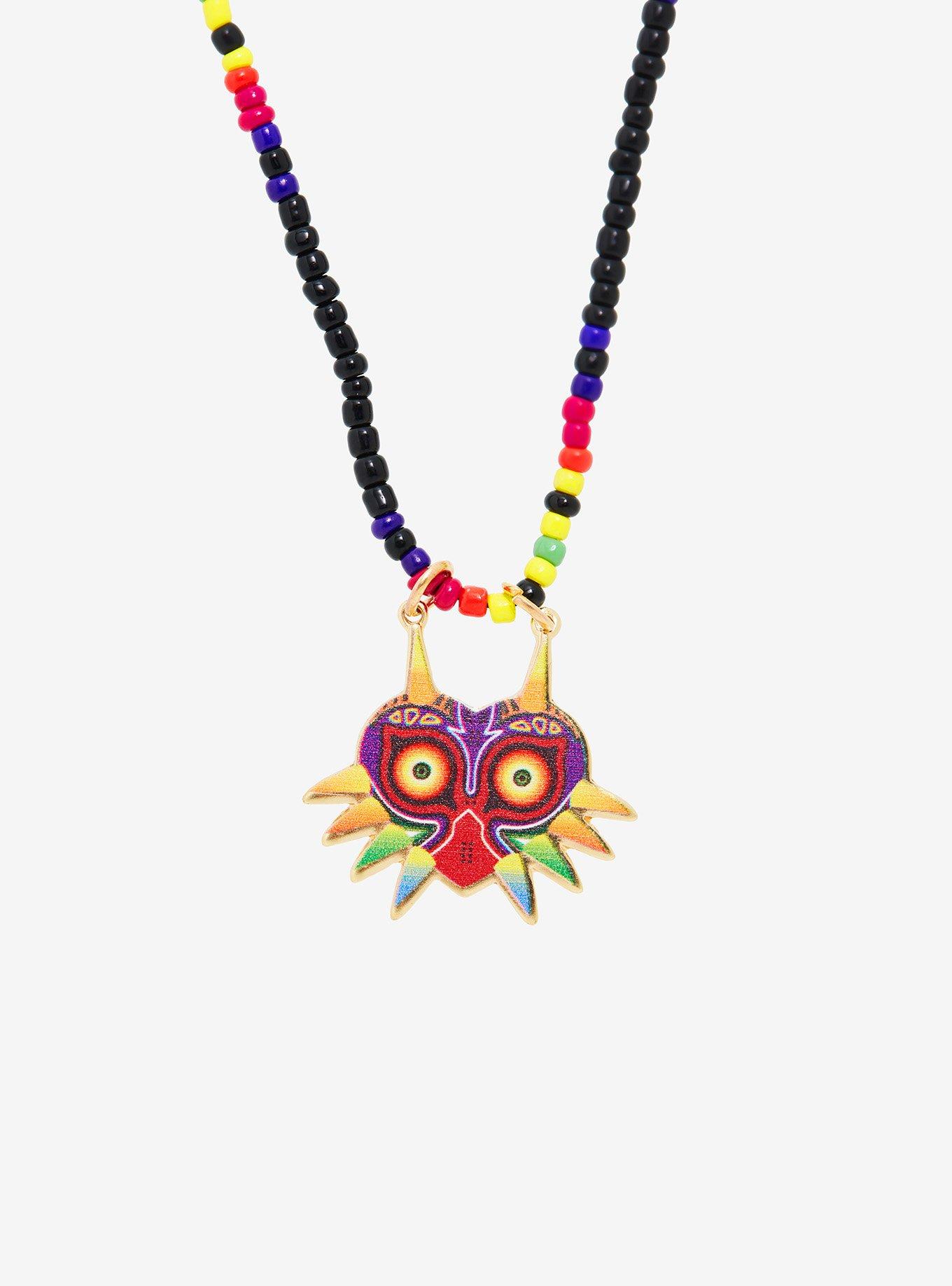 The Legend Of Zelda Mask Bead Necklace, , alternate