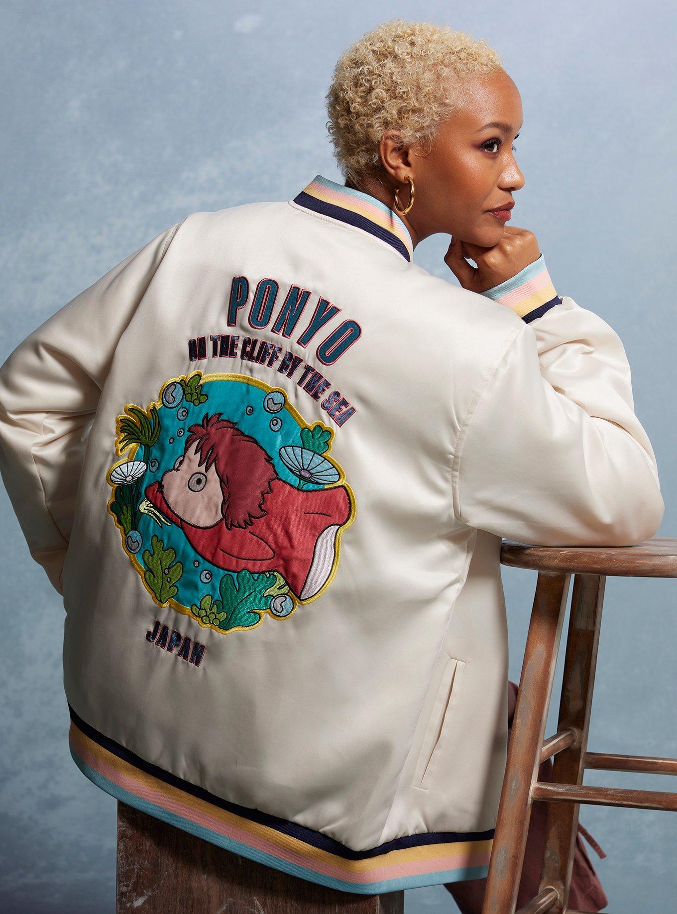 Studio Ghibli Ponyo Portrait Bomber Jacket - BoxLunch Exclusive, , alternate