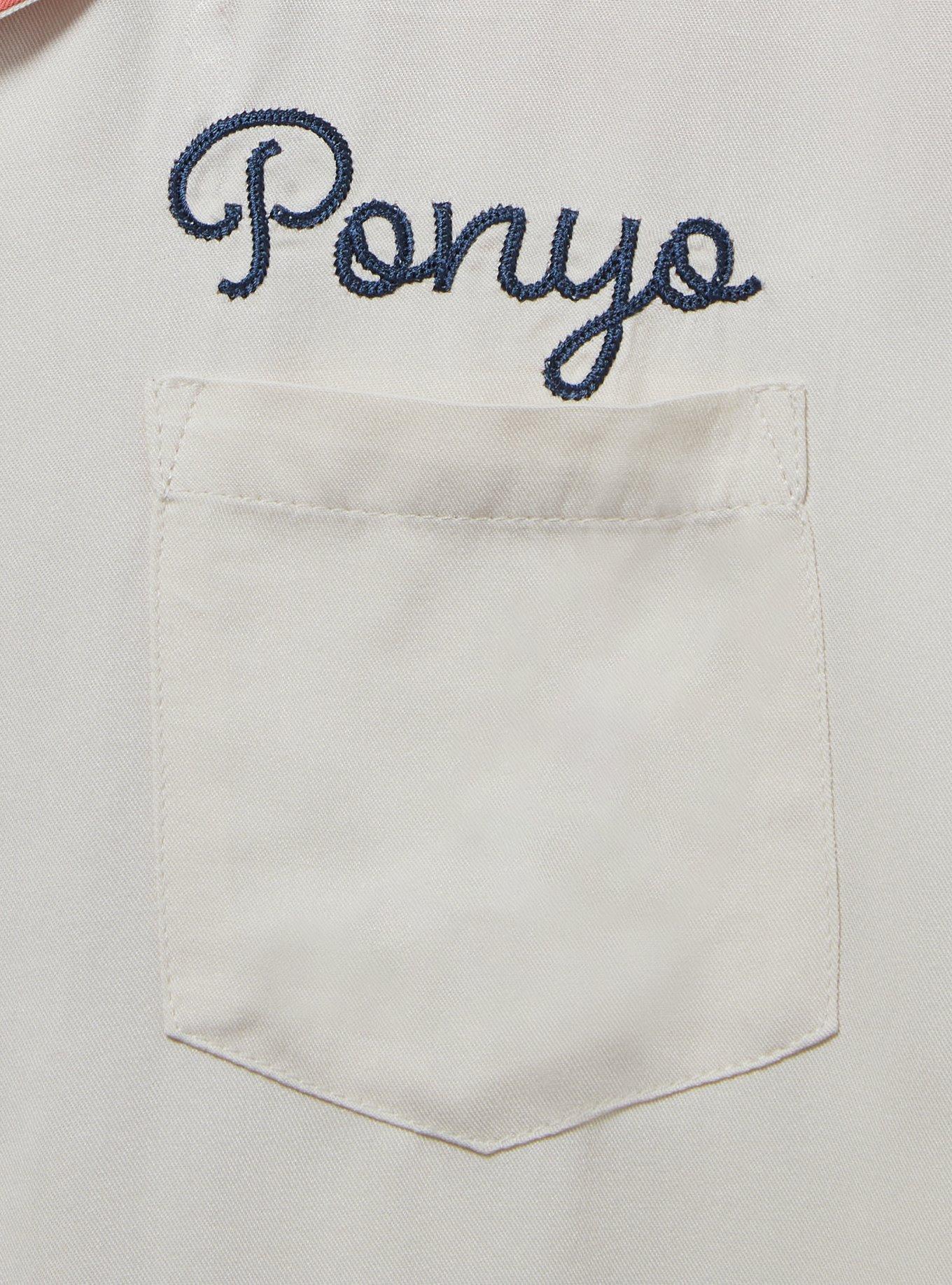 Studio Ghibli Ponyo Contrast Woven Shirt — BoxLunch Exclusive, OFF WHITE, alternate