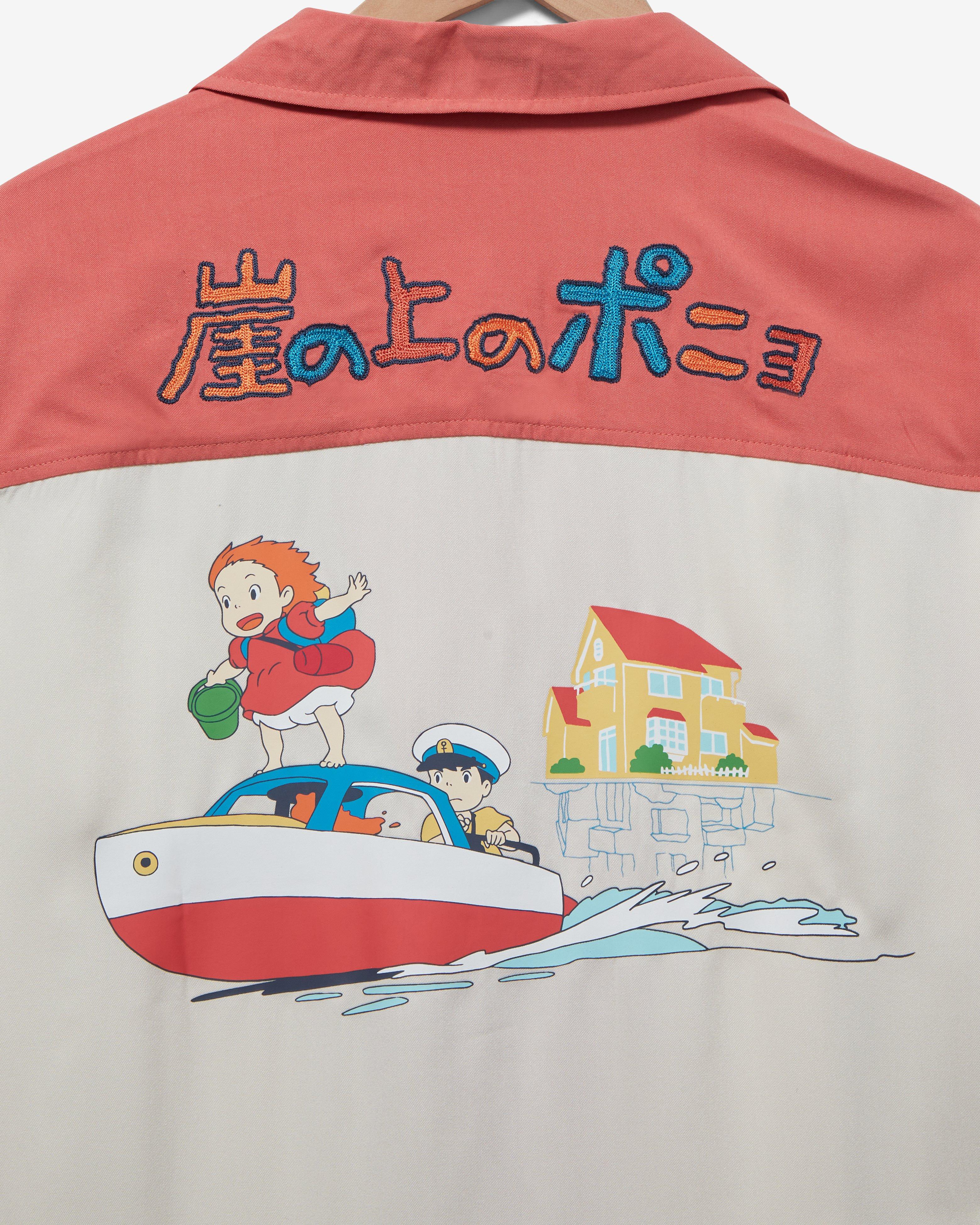 Studio Ghibli Ponyo Contrast Woven Shirt — BoxLunch Exclusive, OFF WHITE, alternate