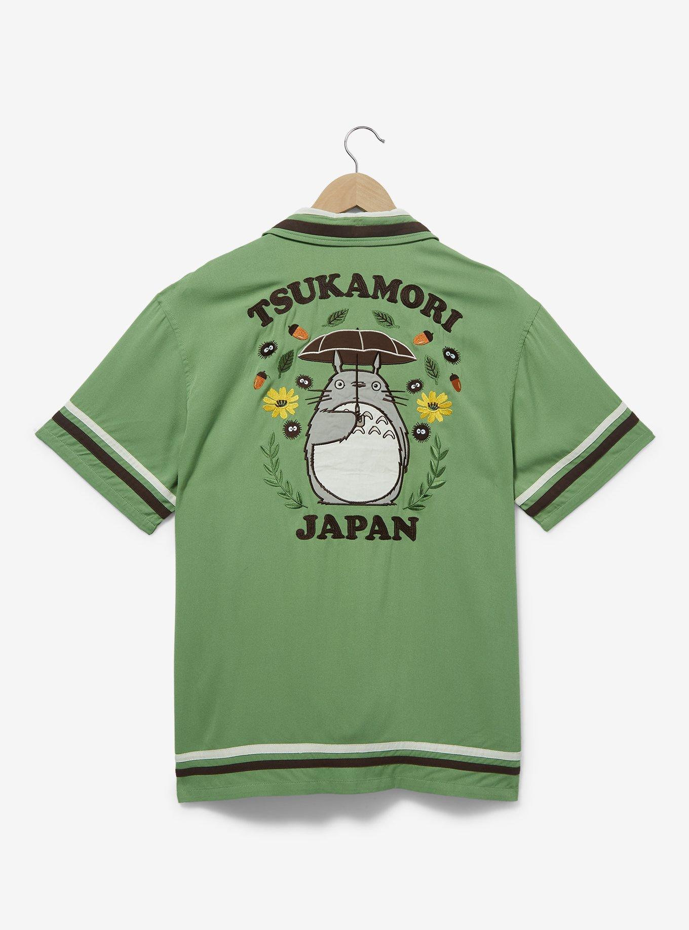 Studio Ghibli My Neighbor Totoro Striped Button-Up Top - BoxLunch Exclusive, GREEN, alternate
