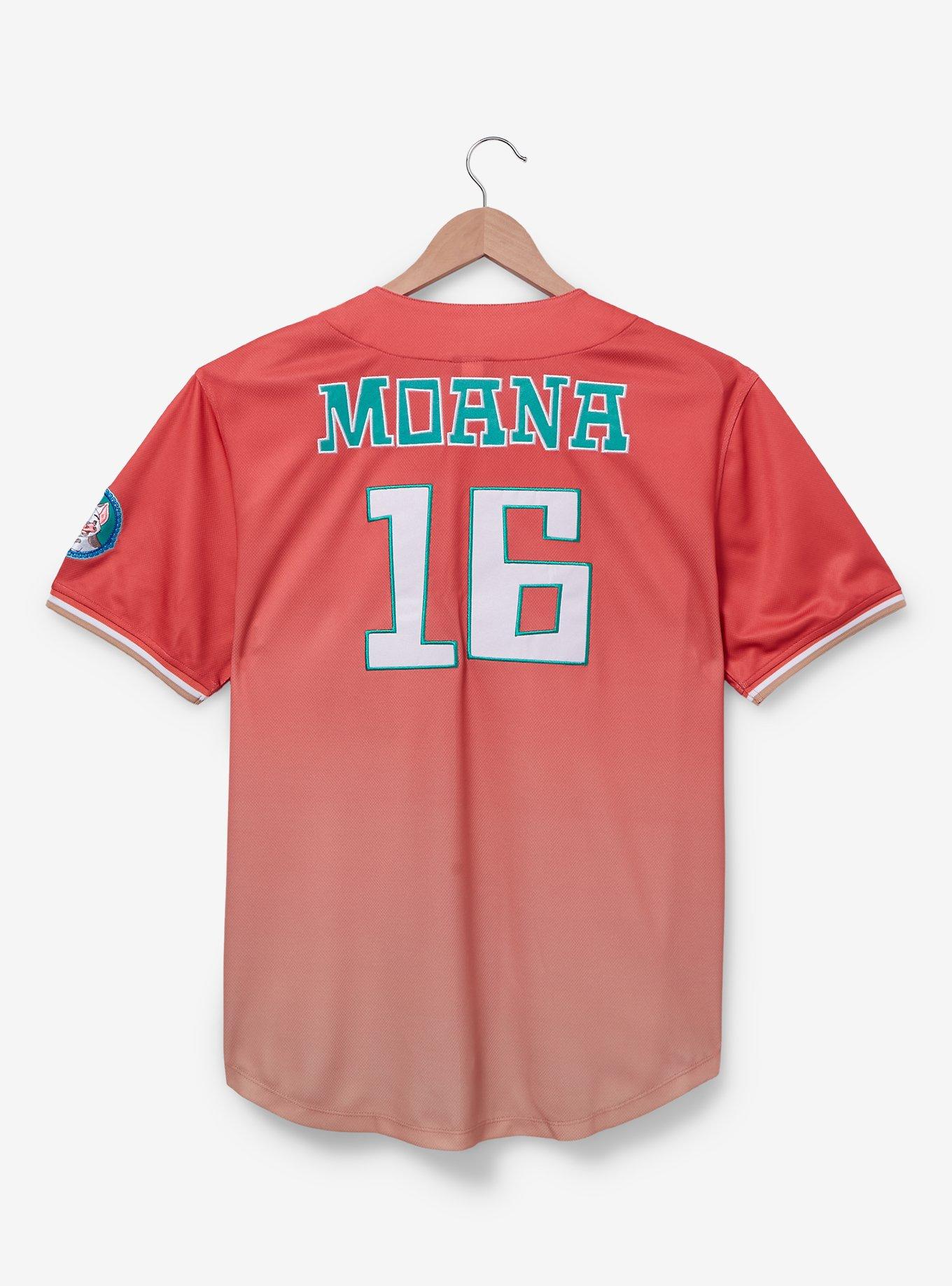 Disney Moana Te Fiti Baseball Jersey — BoxLunch Exclusive, LIGHT RED, alternate