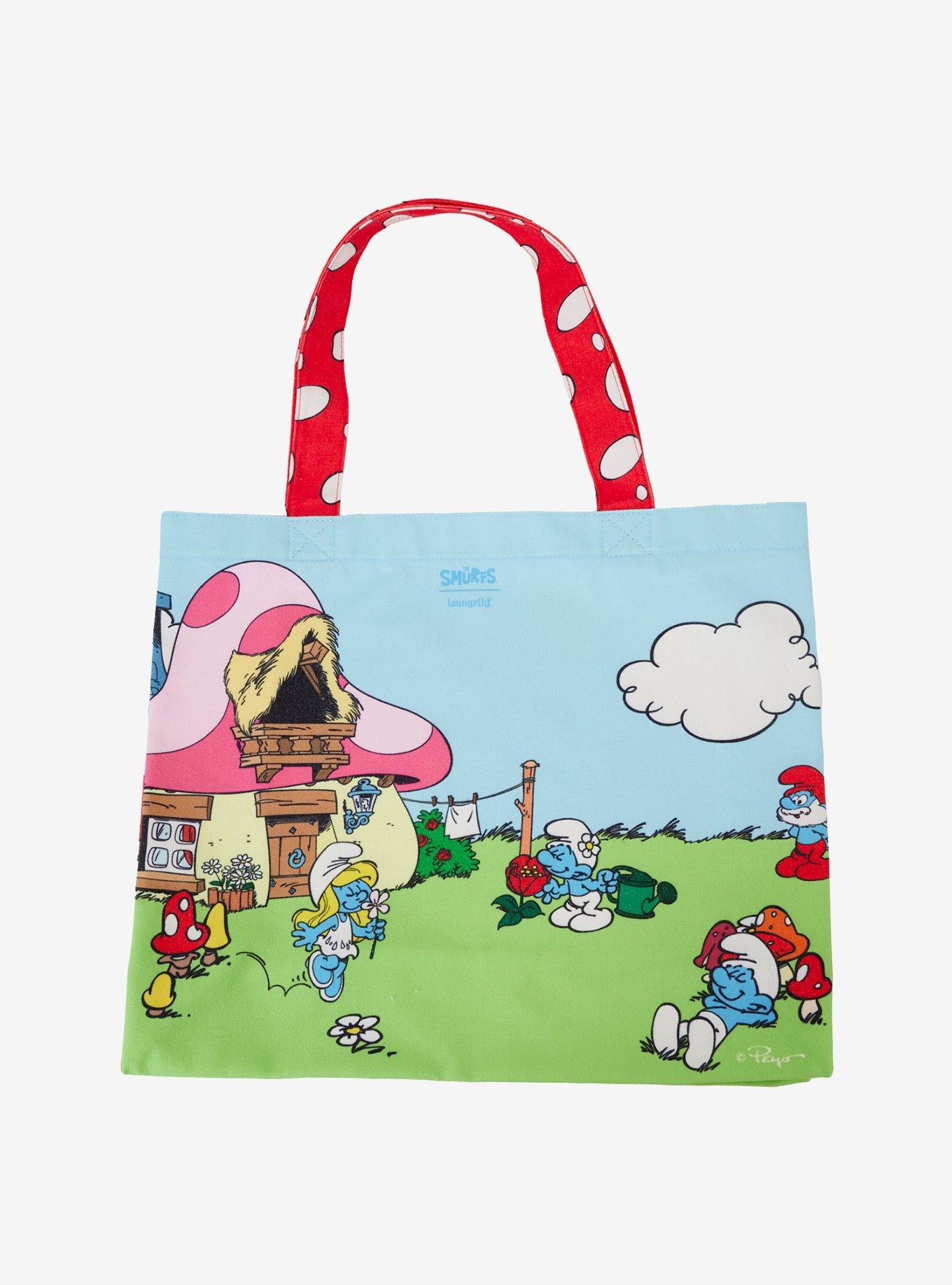 Loungefly The Smurfs Smurf Village Tote Bag, , alternate