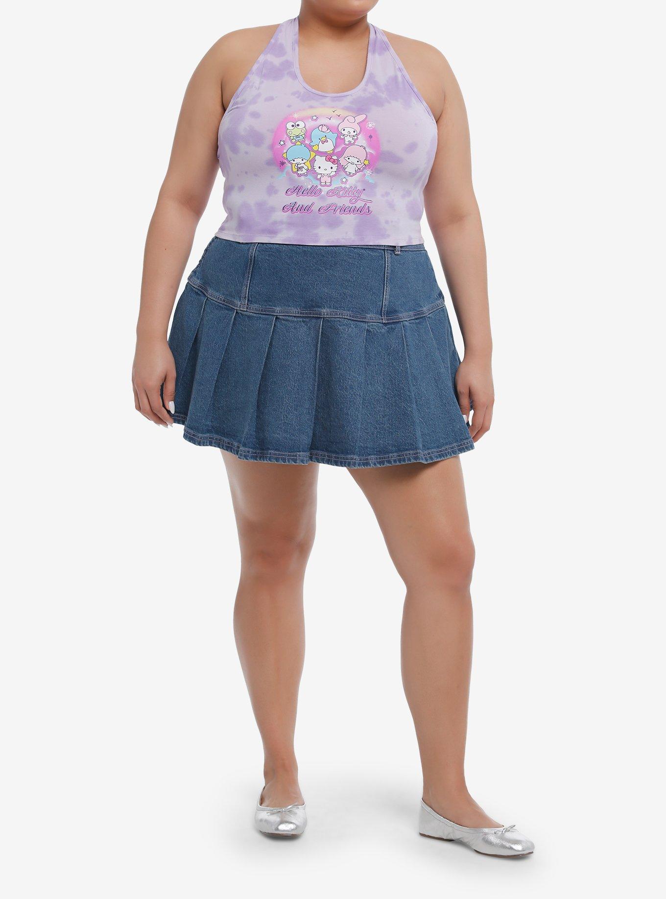 Hello Kitty And Friends Group Tie-Dye Girls Halter Top Plus Size, MULTI, alternate