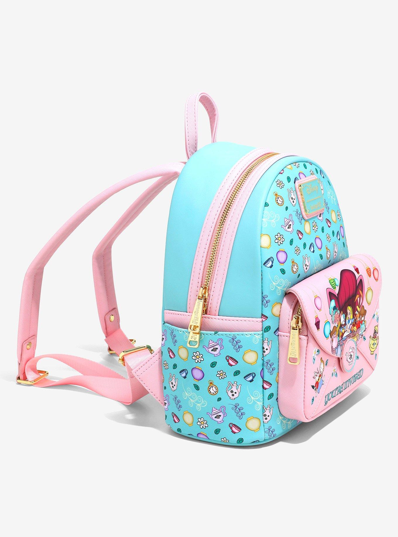 Loungefly Disney Alice in Wonderland Mad Hatter and March Hare Tea Party Mini Backpack — BoxLunch Exclusive, , hi-res