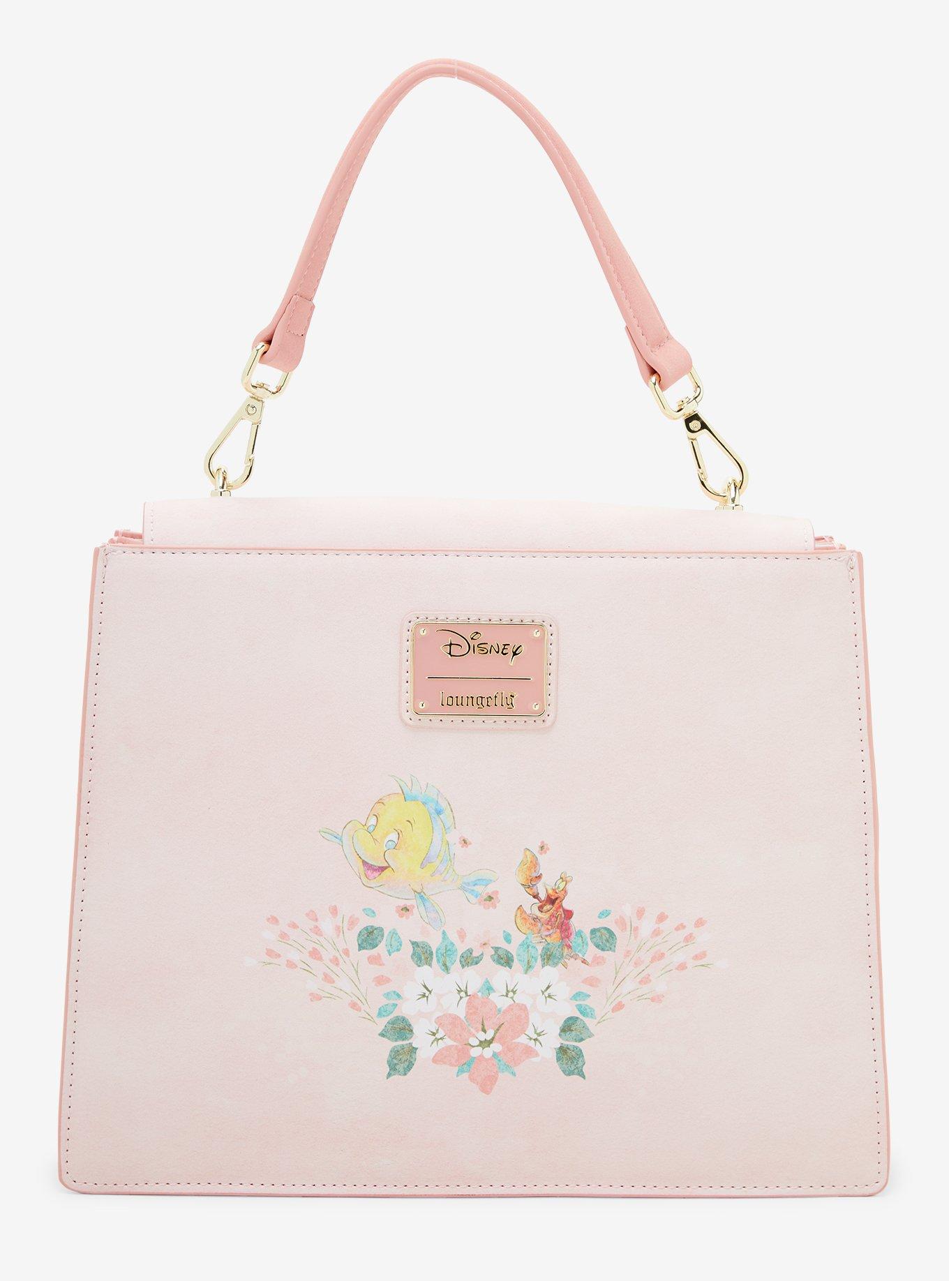 Loungefly Disney The Little Mermaid Ariel Floral Crossbody Bag - BoxLunch Exclusive, , alternate