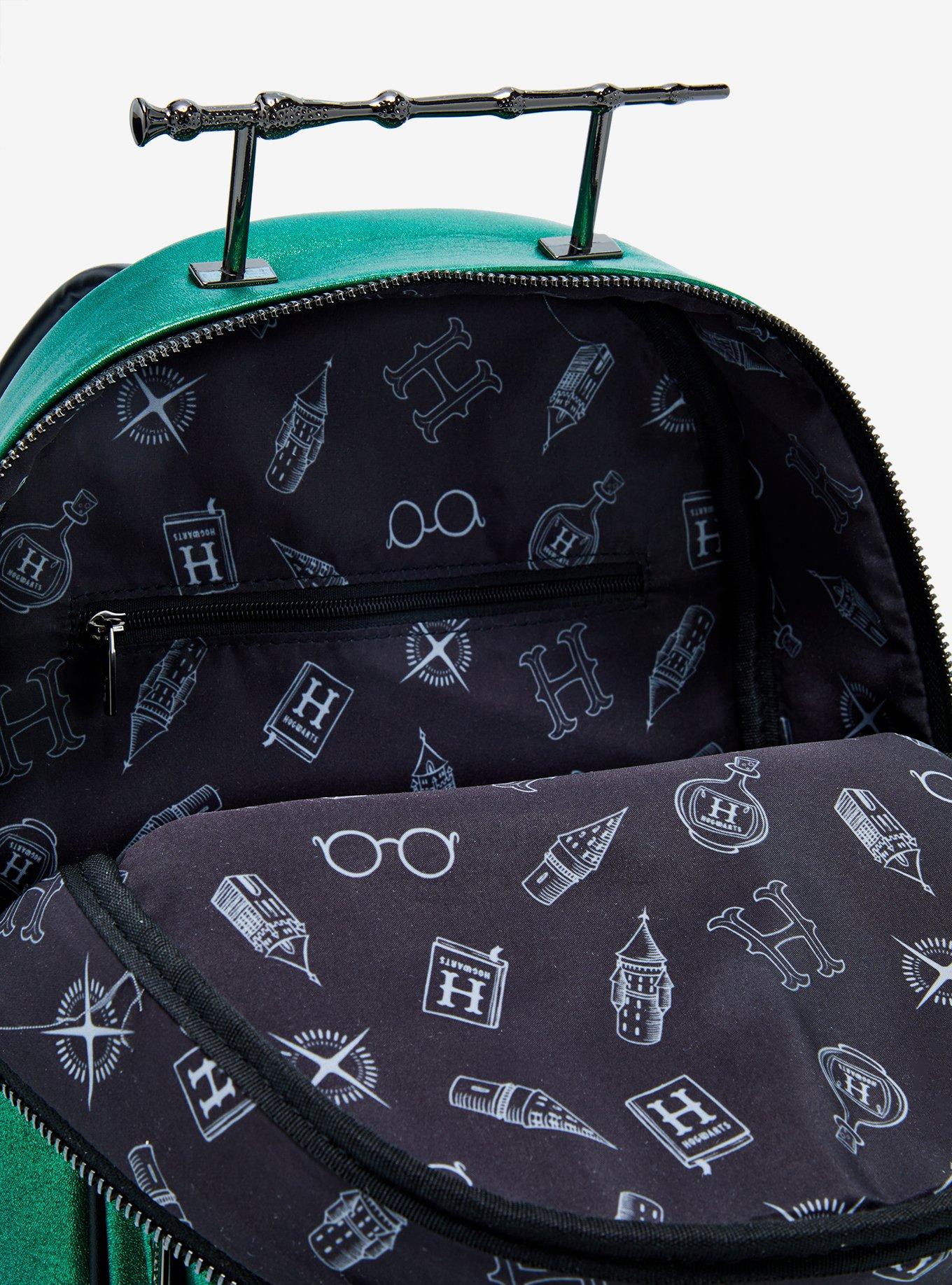Loungefly Harry Potter Slytherin Elder Wand Mini Backpack &mdash; BoxLunch Exclusive, , alternate