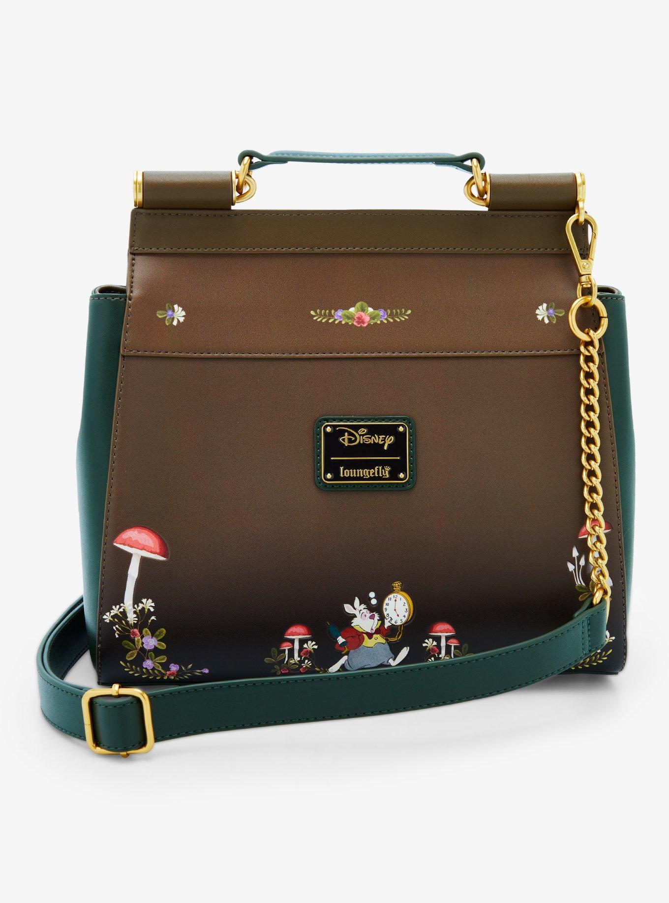 Loungefly Disney Alice in Wonderland Alice Mushrooms Handbag — BoxLunch Exclusive, , alternate