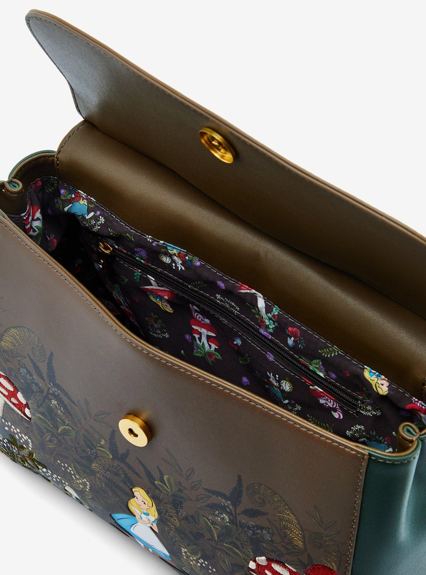 Loungefly Disney Alice in Wonderland Alice Mushrooms Handbag — BoxLunch Exclusive, , alternate