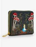 Loungefly Disney Alice in Wonderland Alice Mushrooms Zip Wallet — BoxLunch Exclusive, , alternate
