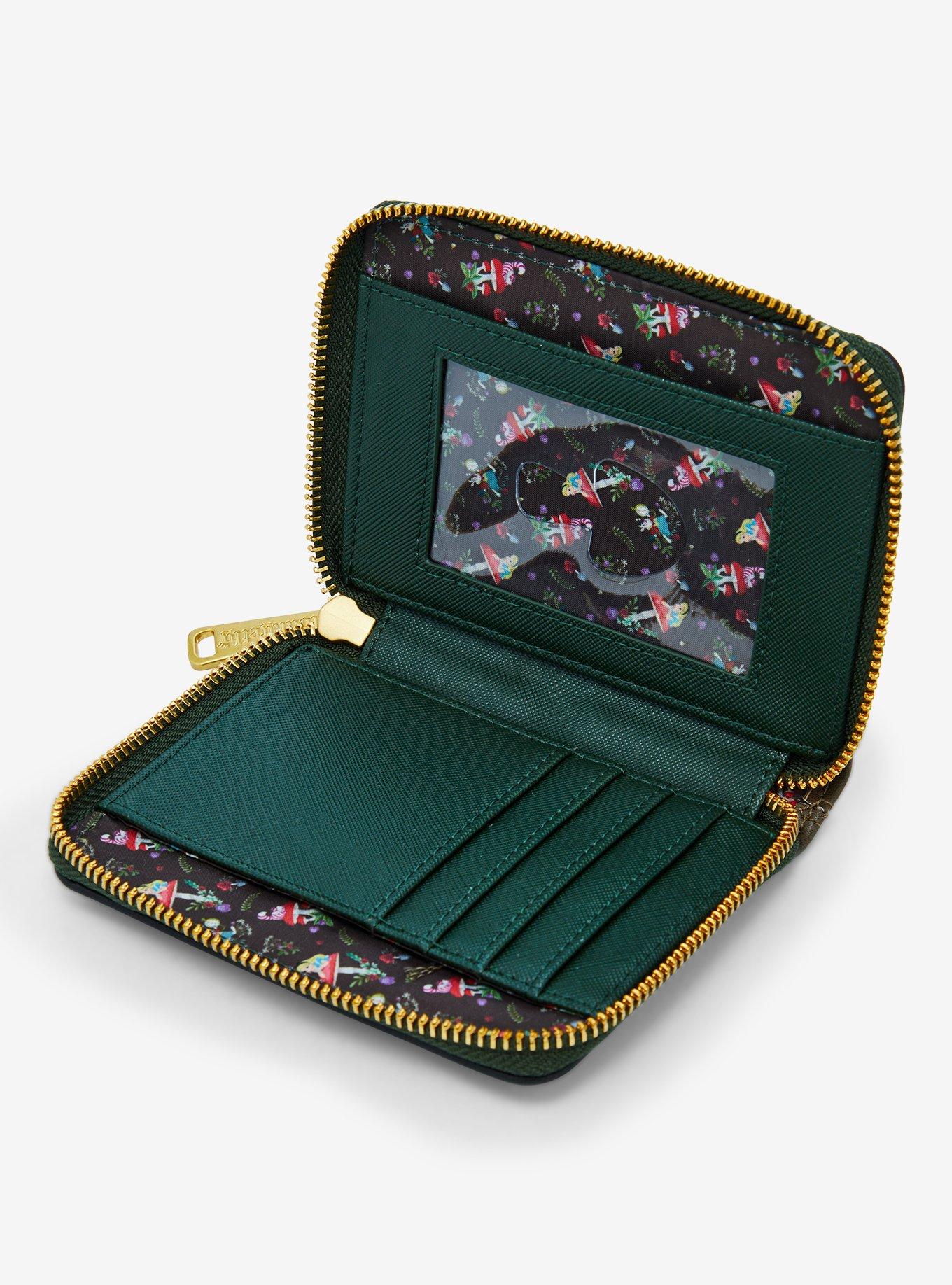 Loungefly Disney Alice in Wonderland Alice Mushrooms Zip Wallet &mdash; BoxLunch Exclusive, , alternate