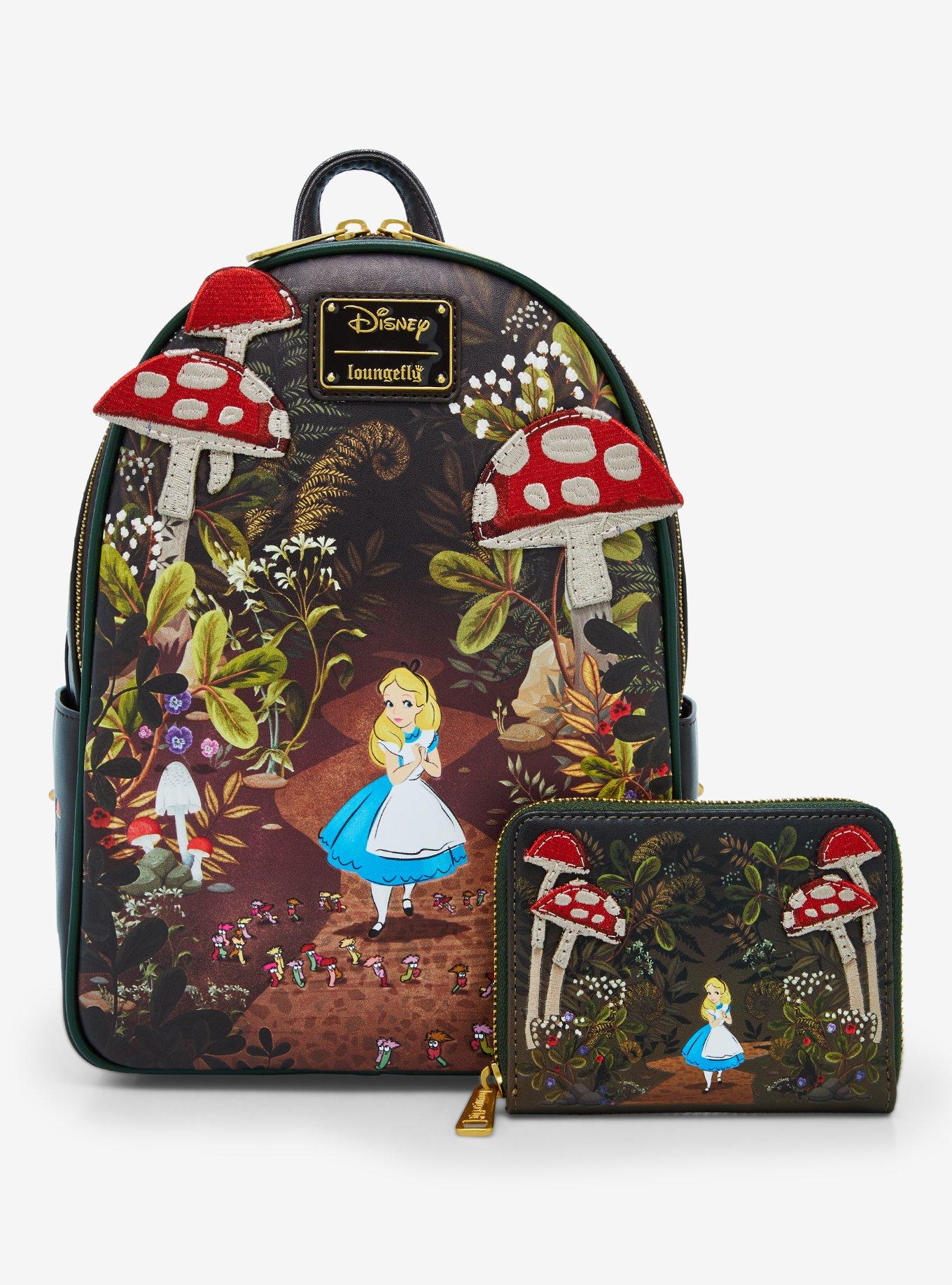 Loungefly Disney Alice in Wonderland Alice Mushrooms Zip Wallet &mdash; BoxLunch Exclusive, , alternate