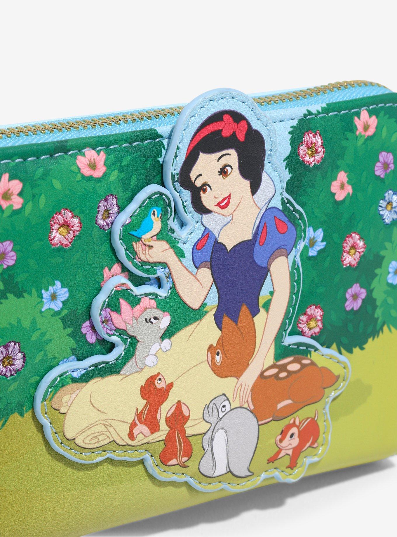 Loungefly Disney Snow White and the Seven Dwarfs Snow White Forest Animals Zip Wallet — BoxLunch Exclusive, , alternate