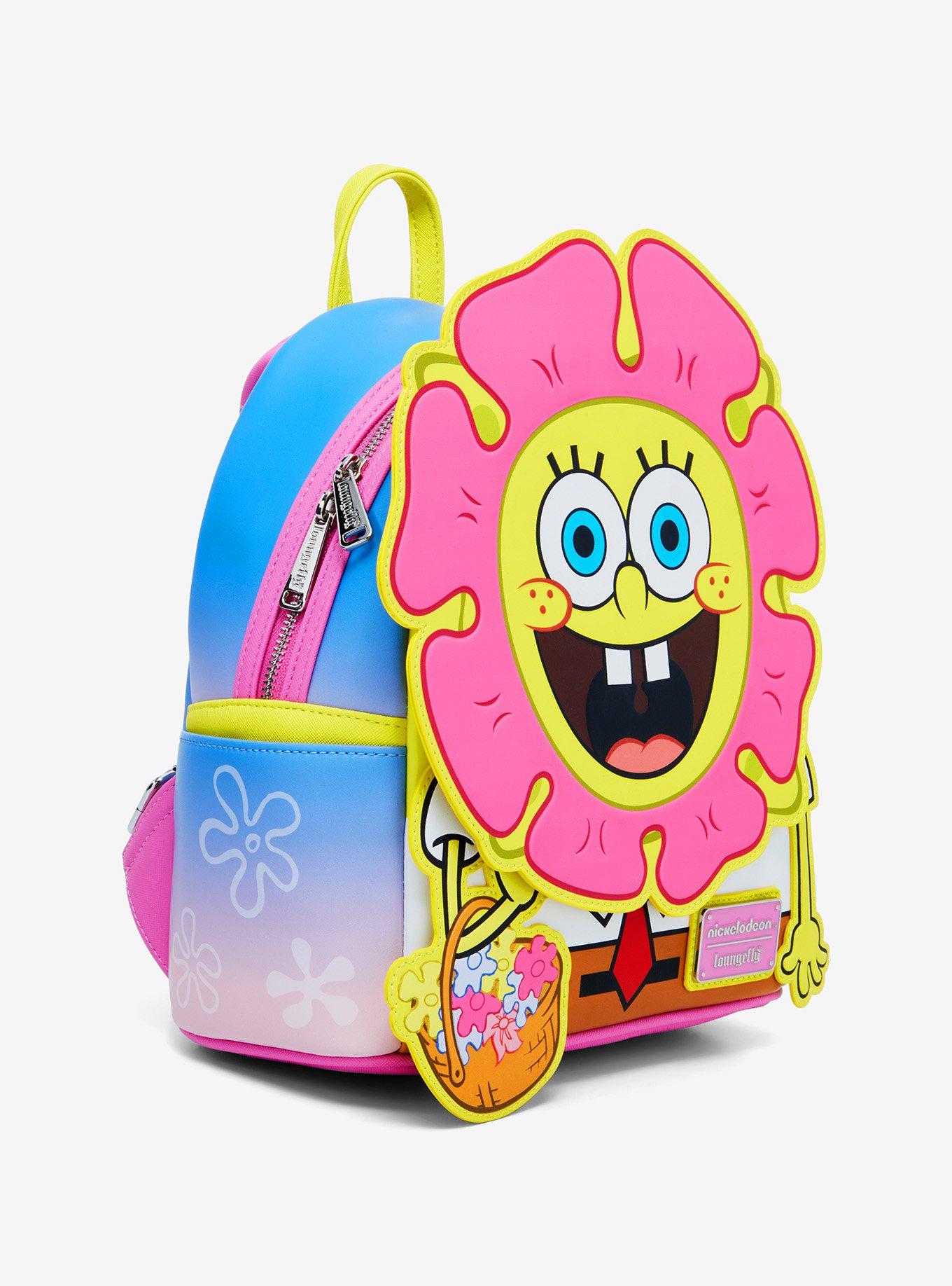 Loungefly SpongeBob SquarePants Flower Face Mini Backpack &mdash; BoxLunch Exclusive, , alternate