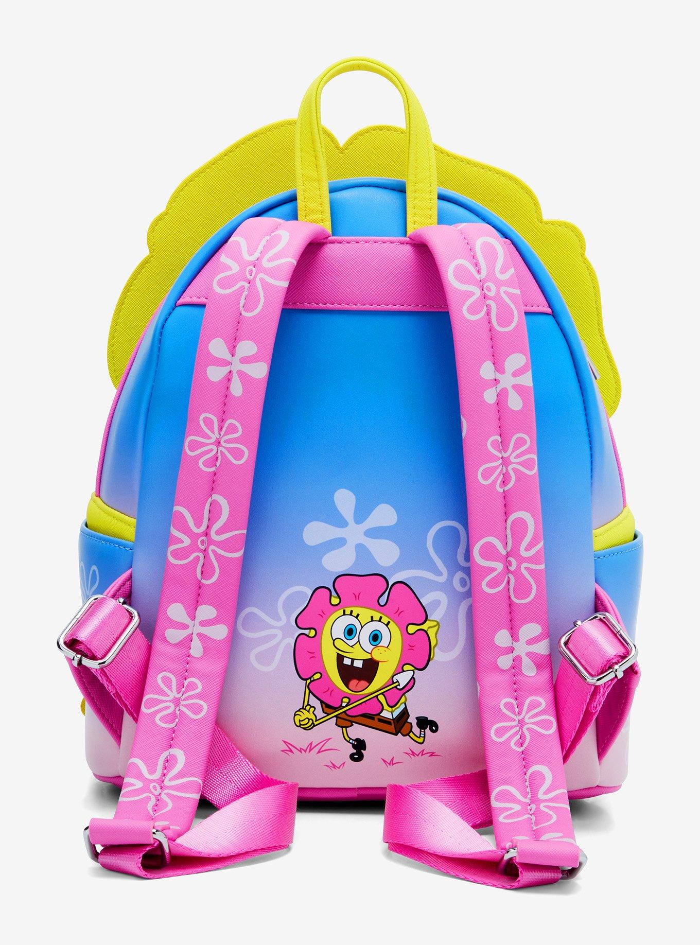 Loungefly SpongeBob SquarePants Flower Face Mini Backpack &mdash; BoxLunch Exclusive, , alternate