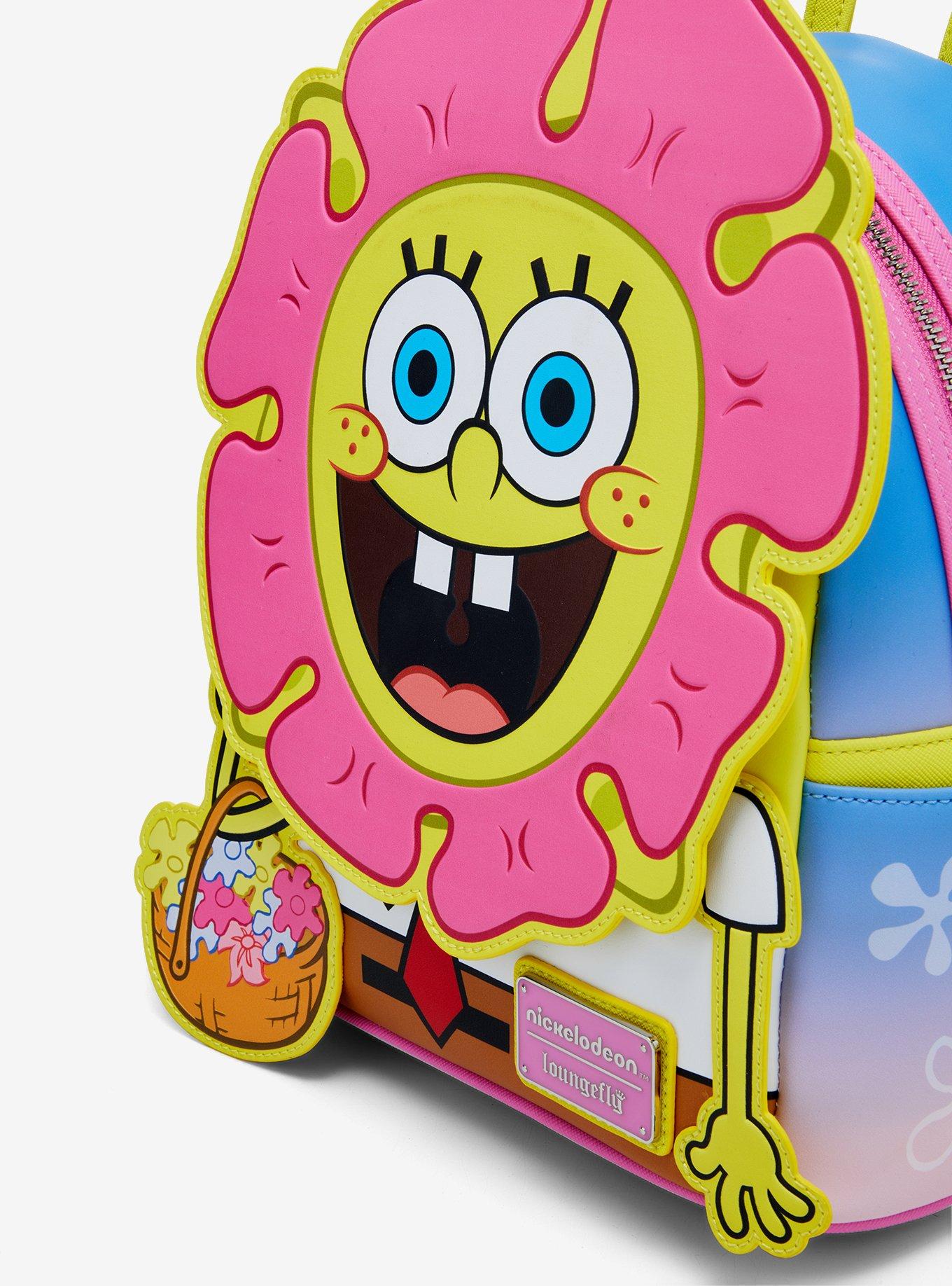 Loungefly SpongeBob SquarePants Flower Face Mini Backpack &mdash; BoxLunch Exclusive, , alternate