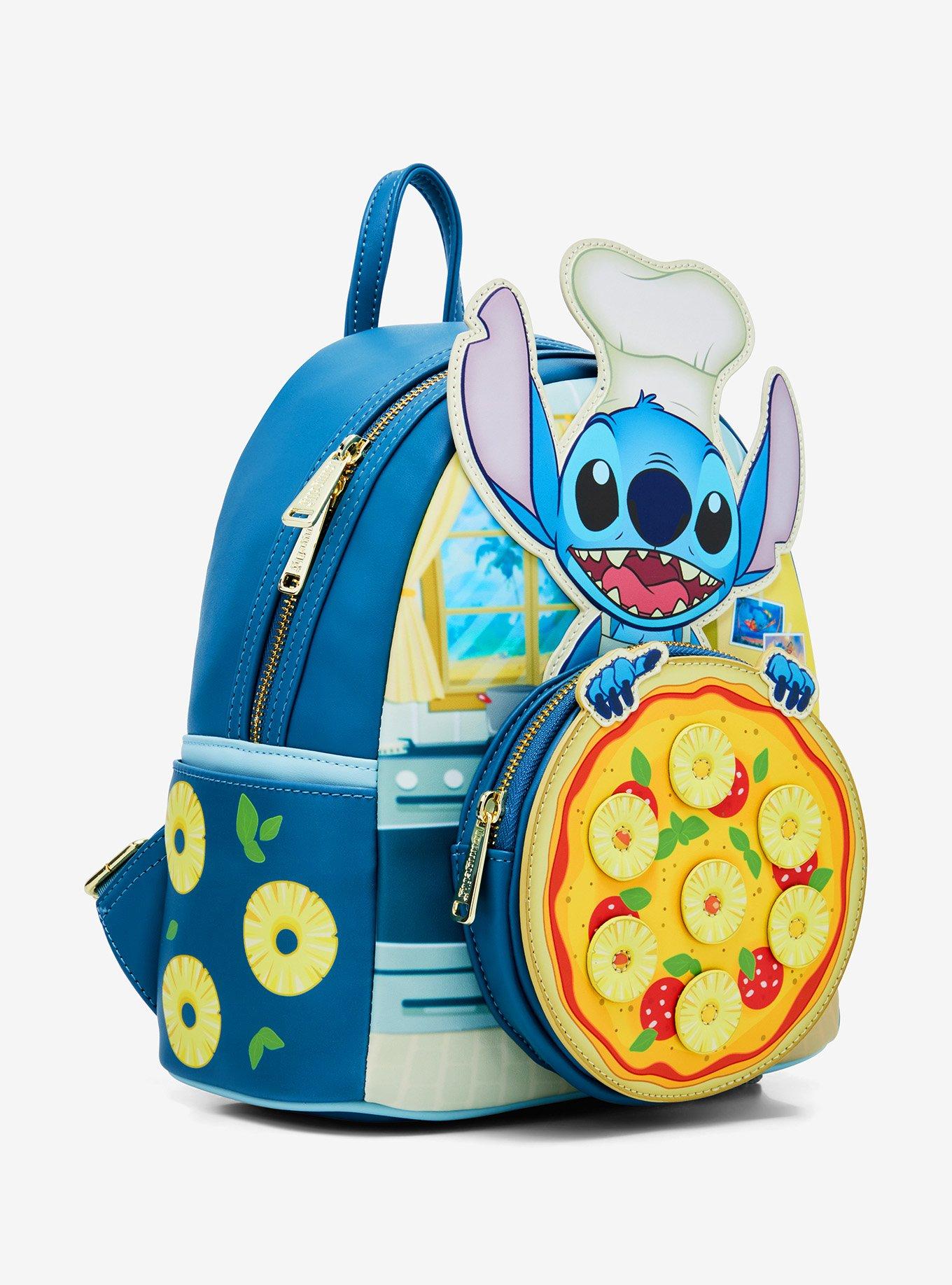 Loungefly Disney Lilo & Stitch Pineapple Pizza Scented Mini Backpack — BoxLunch Exclusive, , alternate
