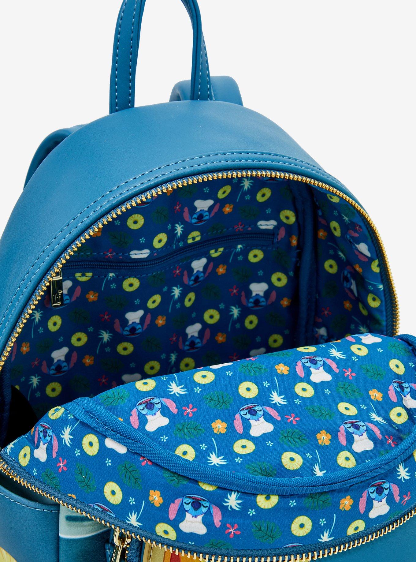 Loungefly Disney Lilo & Stitch Pineapple Pizza Scented Mini Backpack — BoxLunch Exclusive, , alternate