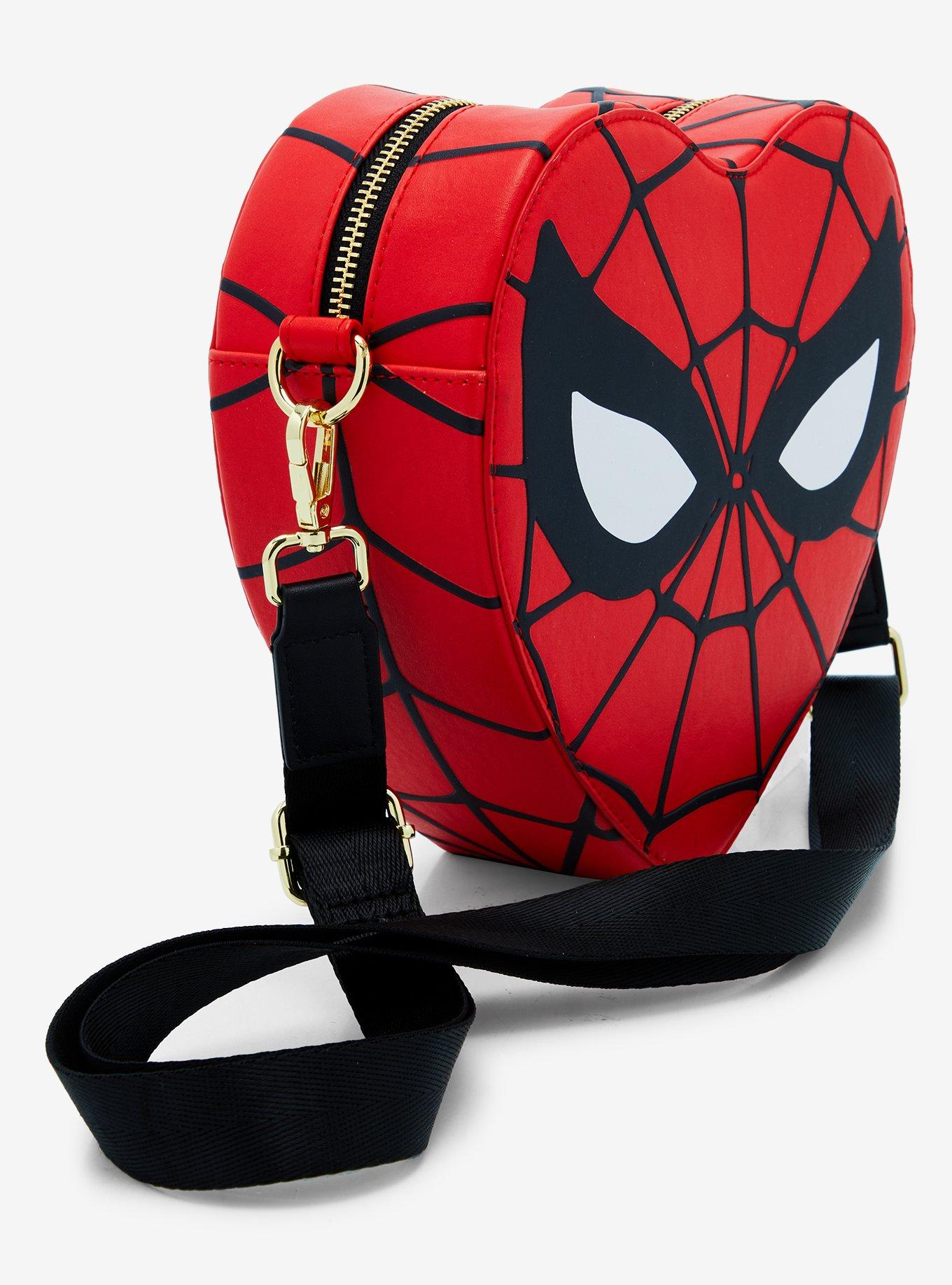 Loungefly Marvel Spider-Man Red Heart Handbag, , alternate