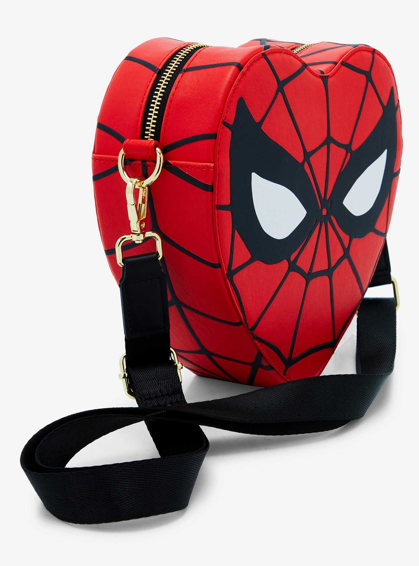 Loungefly Marvel Spider-Man Red Heart Handbag, , hi-res