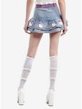 Hello Kitty Pink Heart Belt Denim Mini Skirt, MULTI, alternate