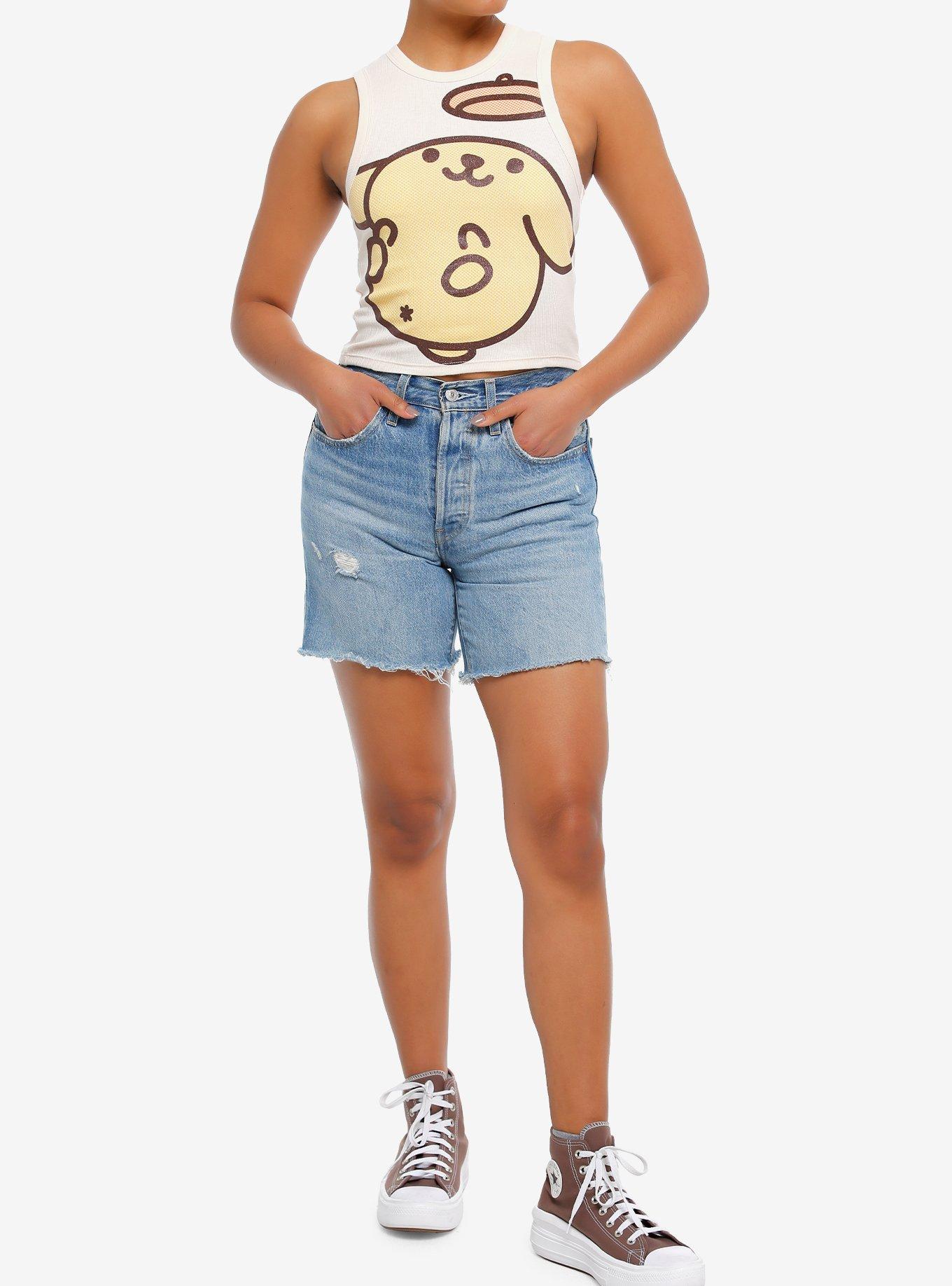 Pompompurin Jumbo Glitter Girls Tank Top, , hi-res