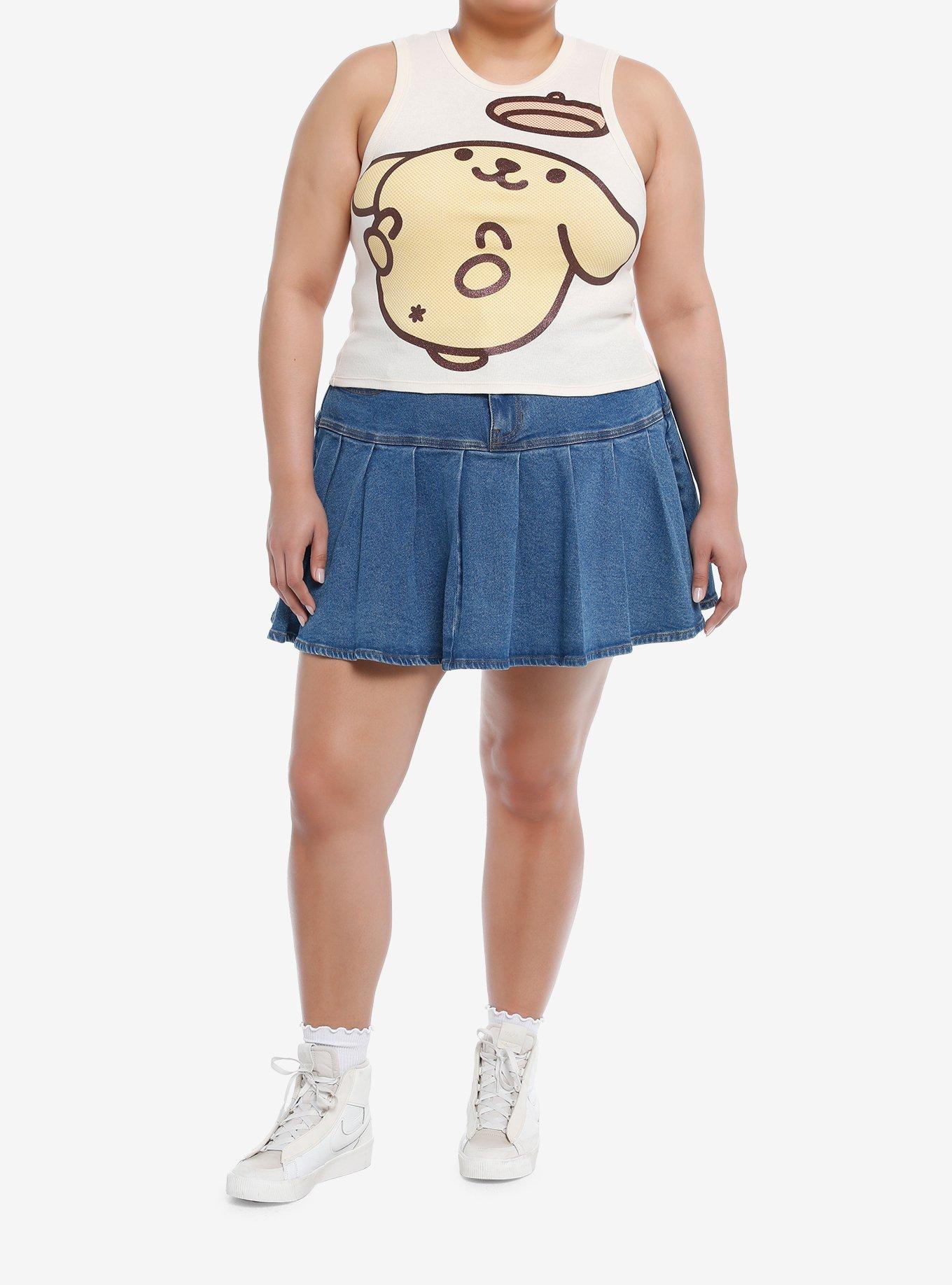 Pompompurin Jumbo Glitter Girls Tank Top Plus Size, , hi-res