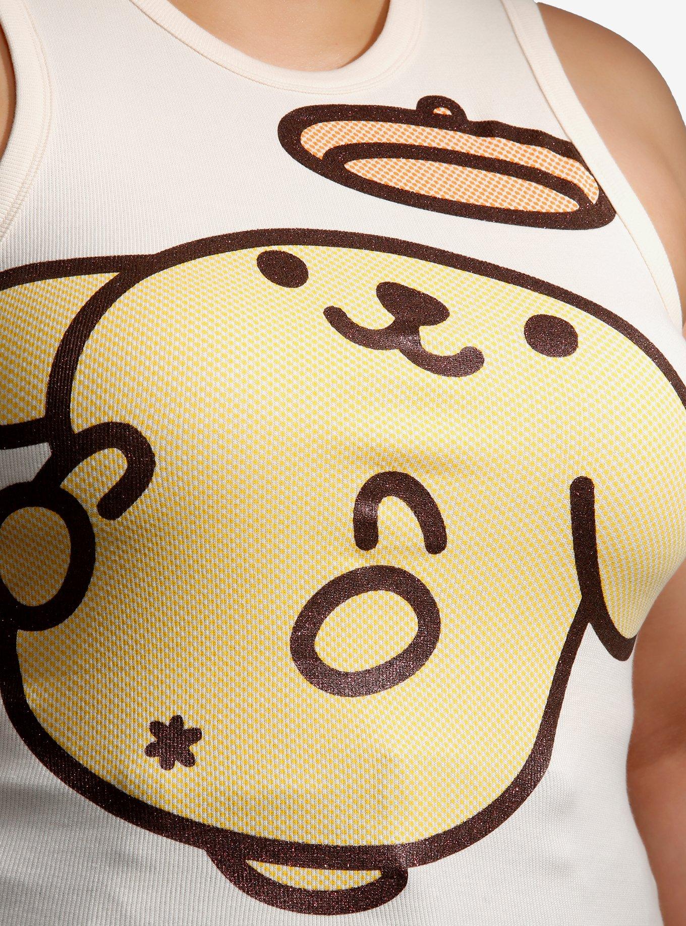 Pompompurin Jumbo Glitter Girls Tank Top Plus Size, MULTI, alternate