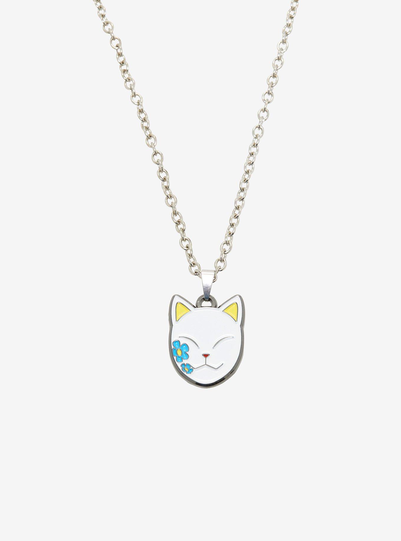 Demon Slayer: Kimetsu No Yaiba Makomo Warding Mask Necklace, , alternate