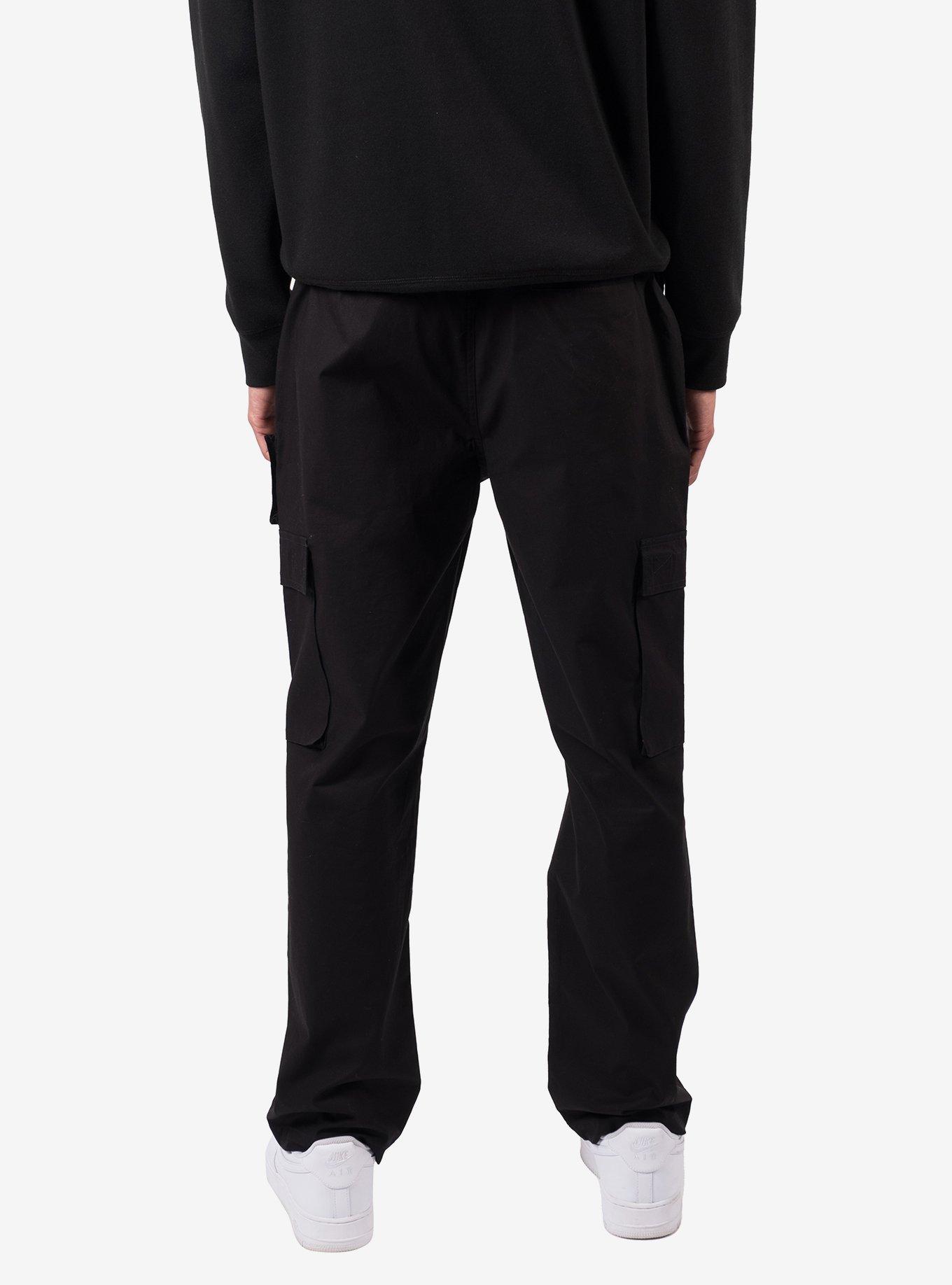 Poplin Multi Pocket Cargo Pant Black, BLACK, alternate