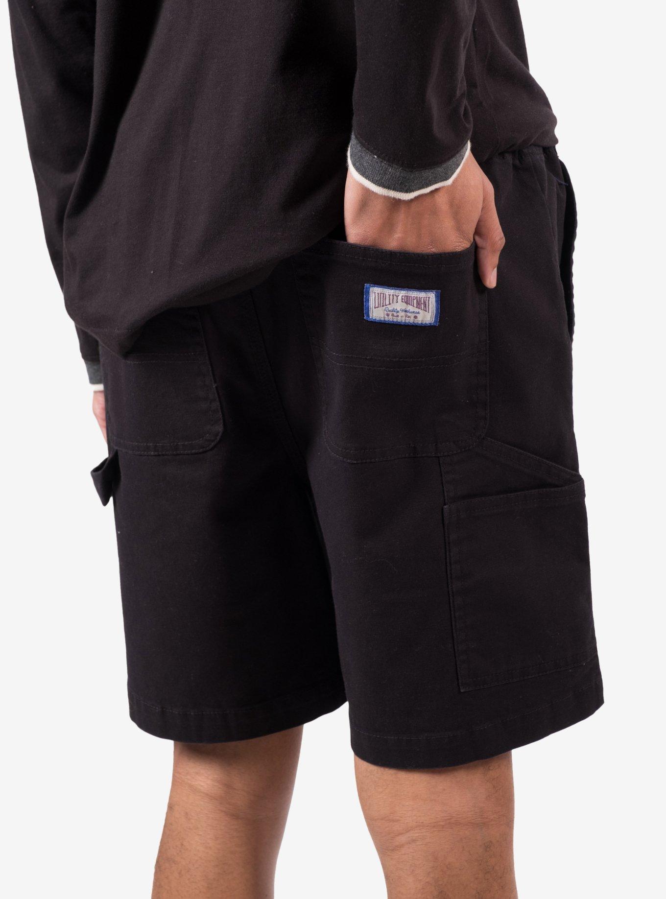 Canvas Carpenter 7" Inseam Short Black, BLACK, alternate