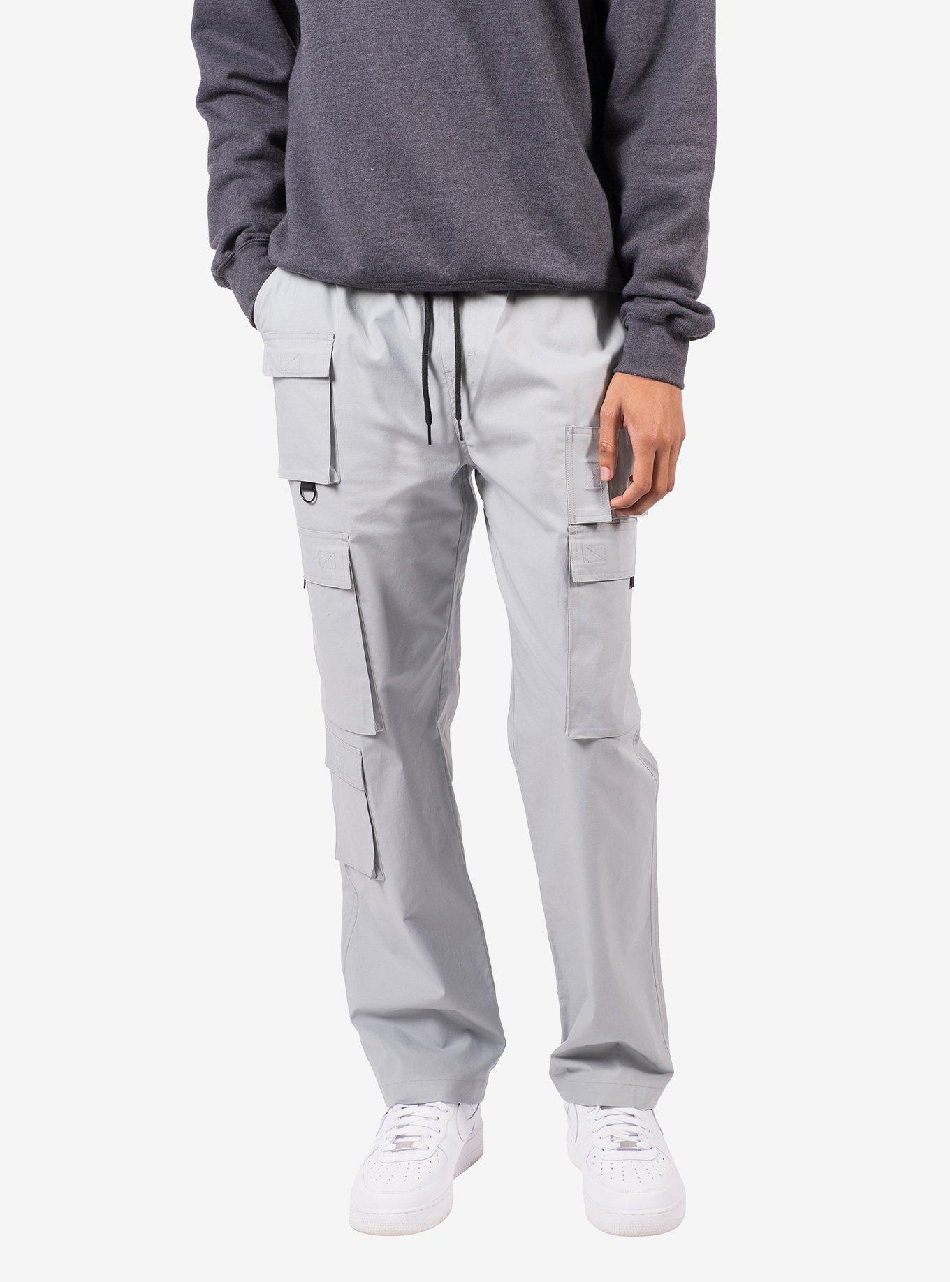 Poplin Multi Pocket Cargo Pant Grey, GREY, alternate