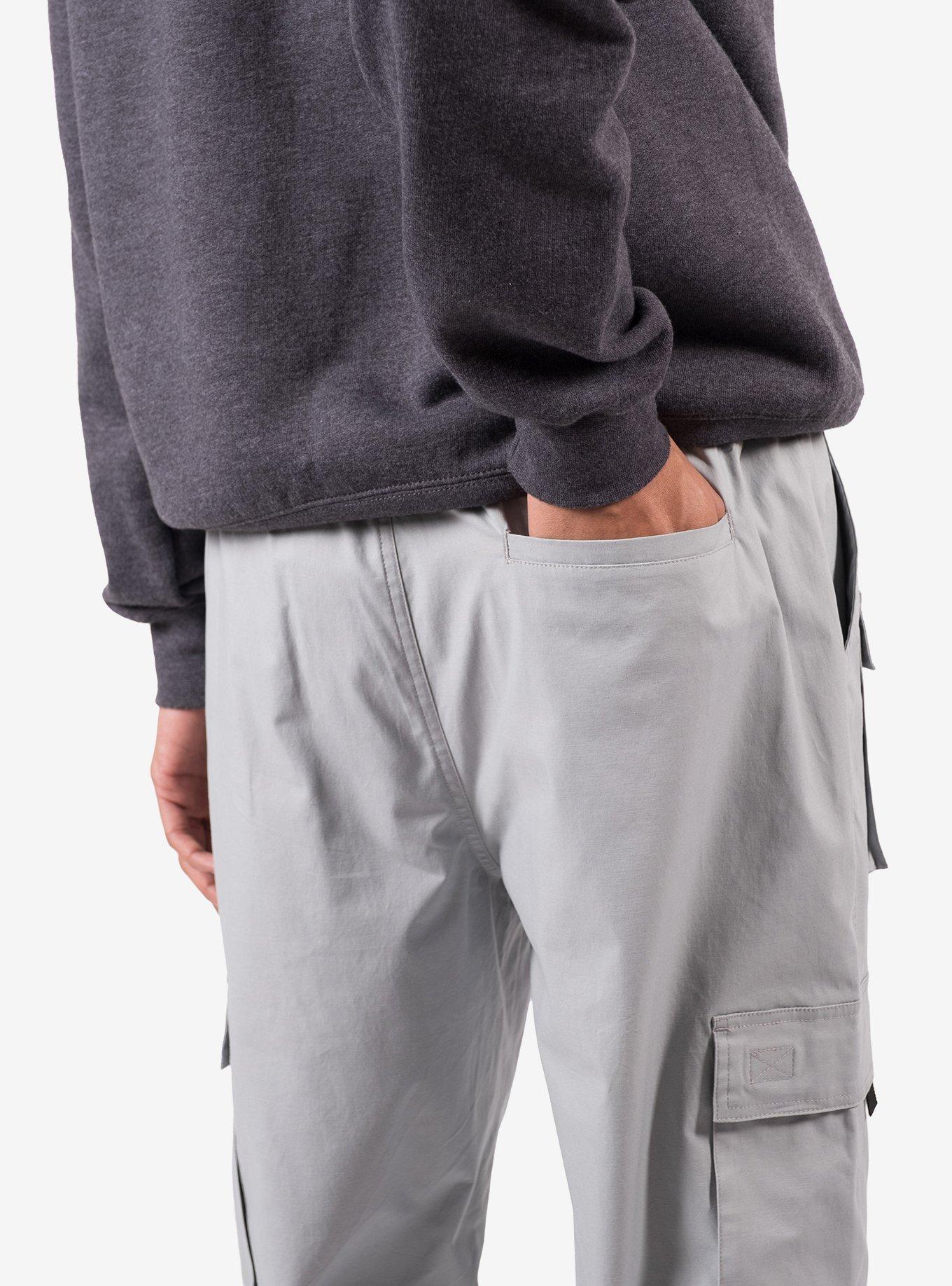 Poplin Multi Pocket Cargo Pant Grey, GREY, alternate